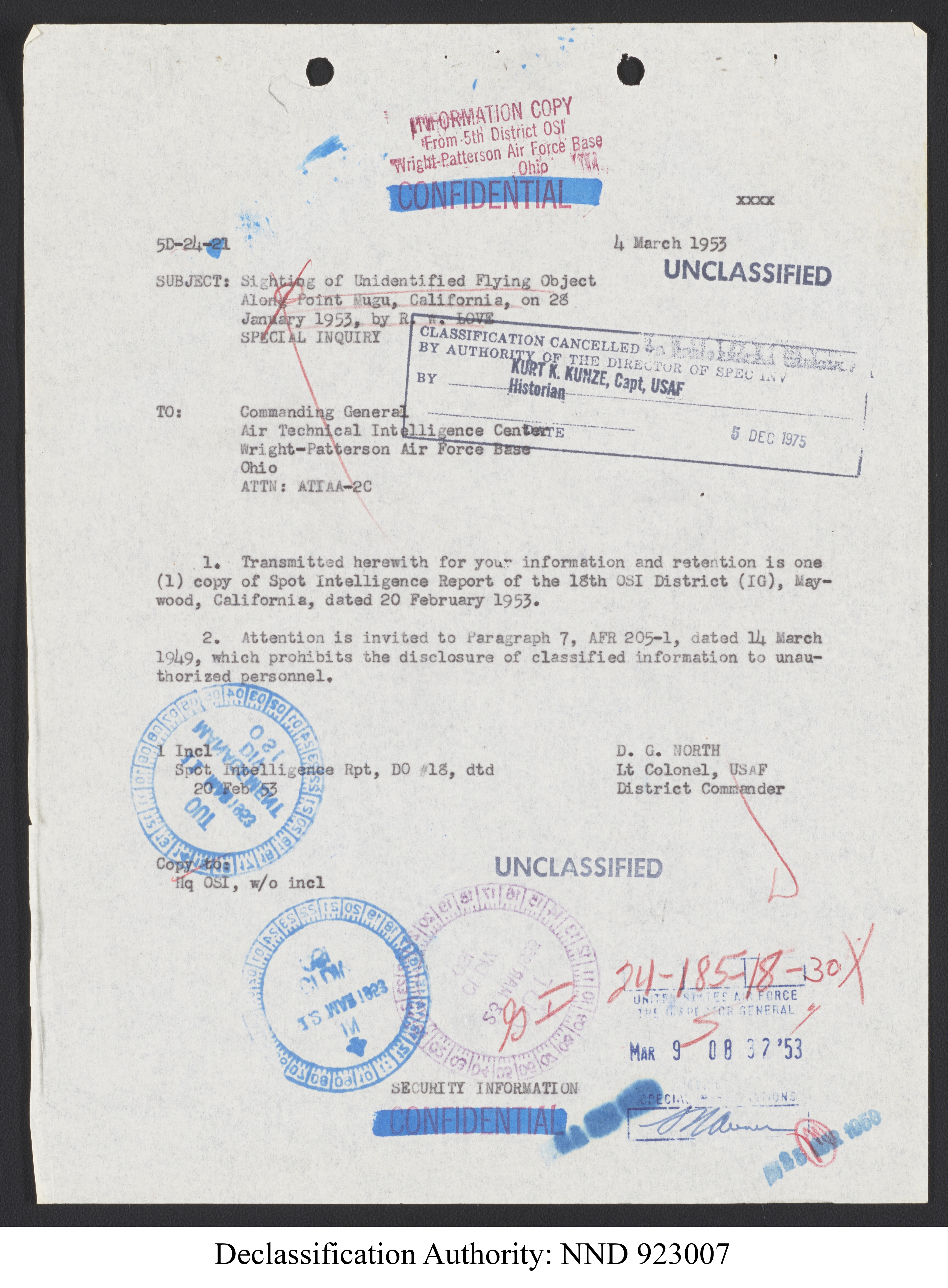 Doctor Edward Condon, University of Colorado Physicist Studying Unidentified Flying Objects