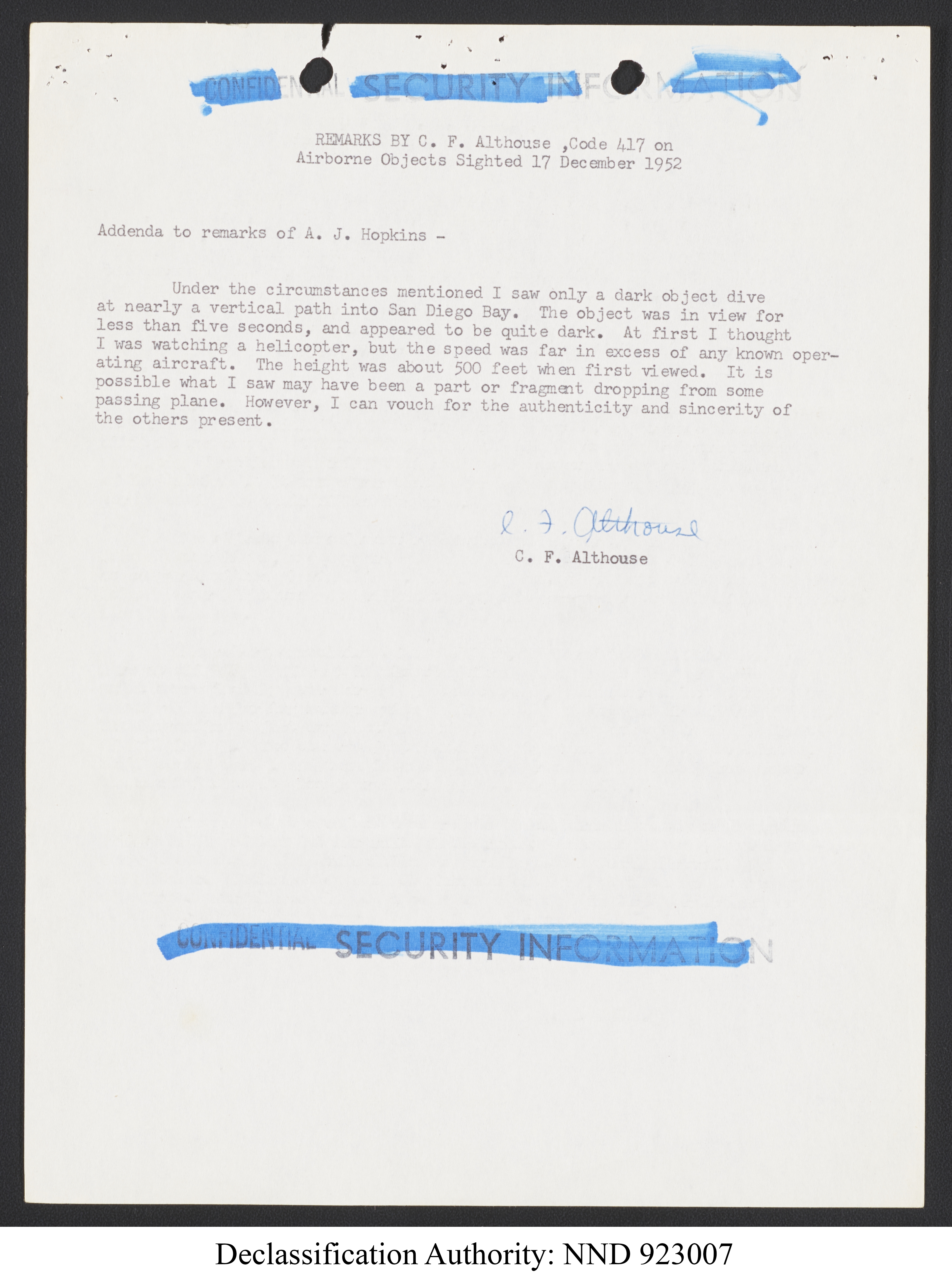 Doctor Edward Condon, University of Colorado Physicist Studying Unidentified Flying Objects