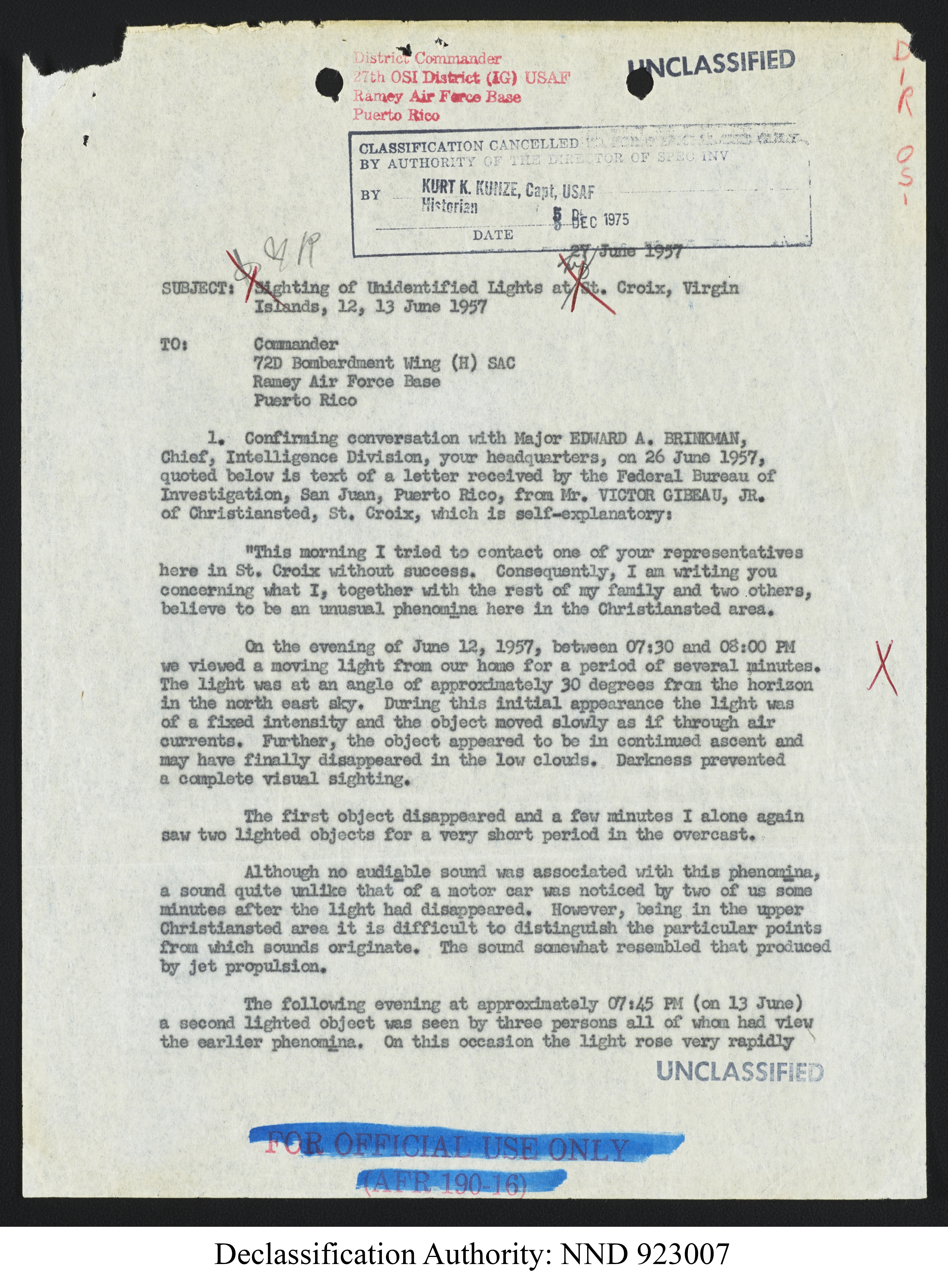 Doctor Edward Condon, University of Colorado Physicist Studying Unidentified Flying Objects
