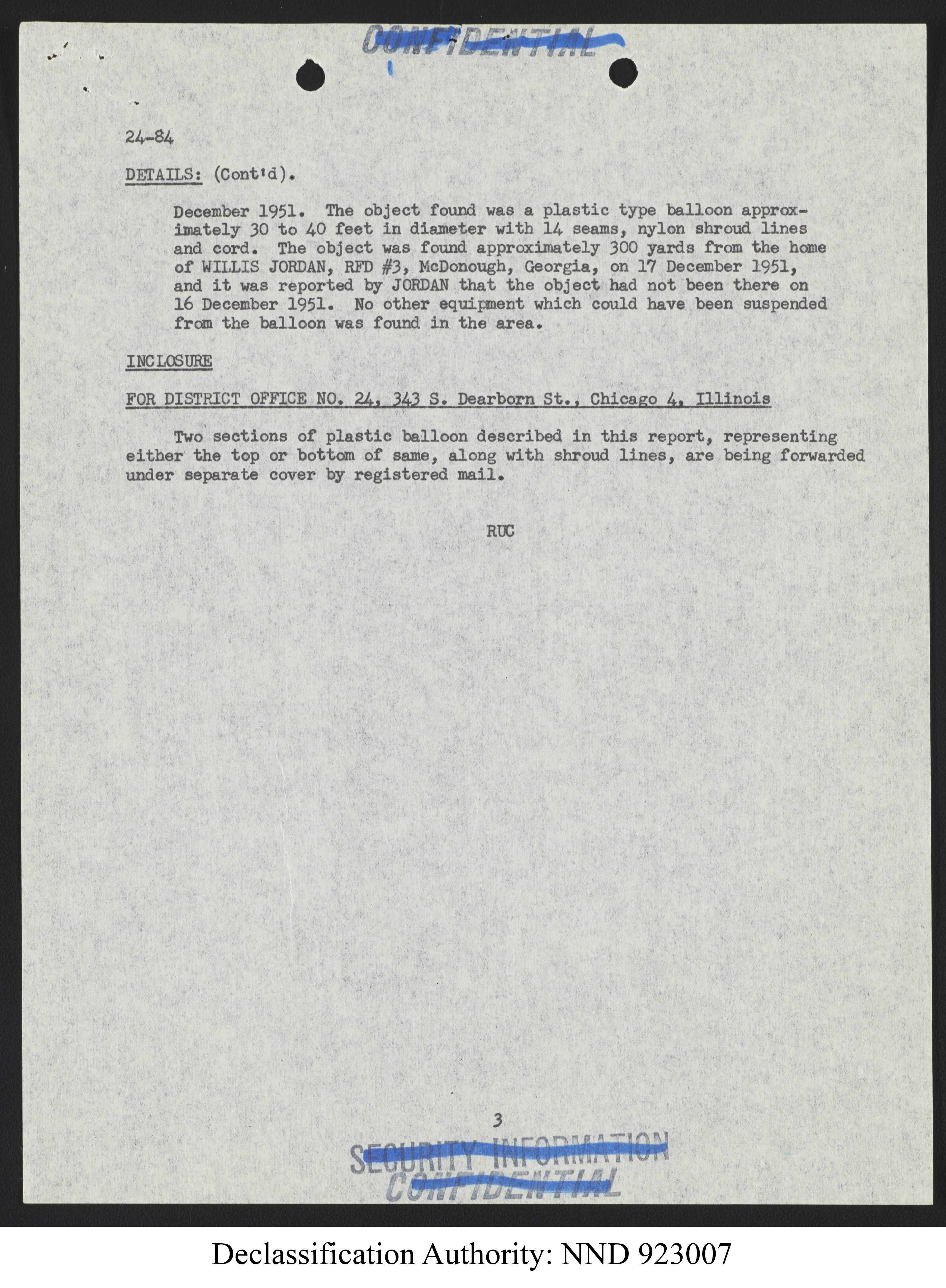 Doctor Edward Condon, University of Colorado Physicist Studying Unidentified Flying Objects