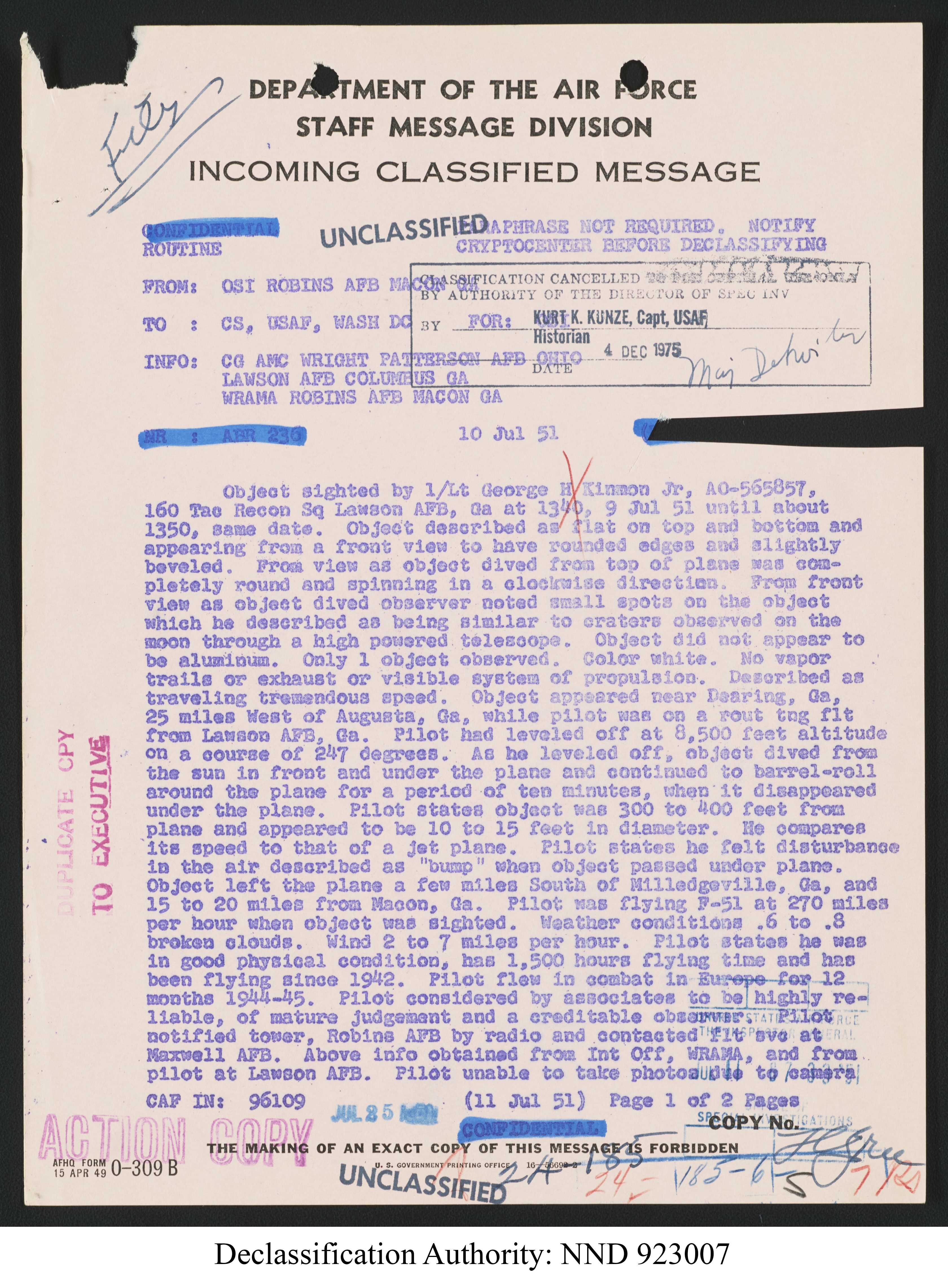 Doctor Edward Condon, University of Colorado Physicist Studying Unidentified Flying Objects
