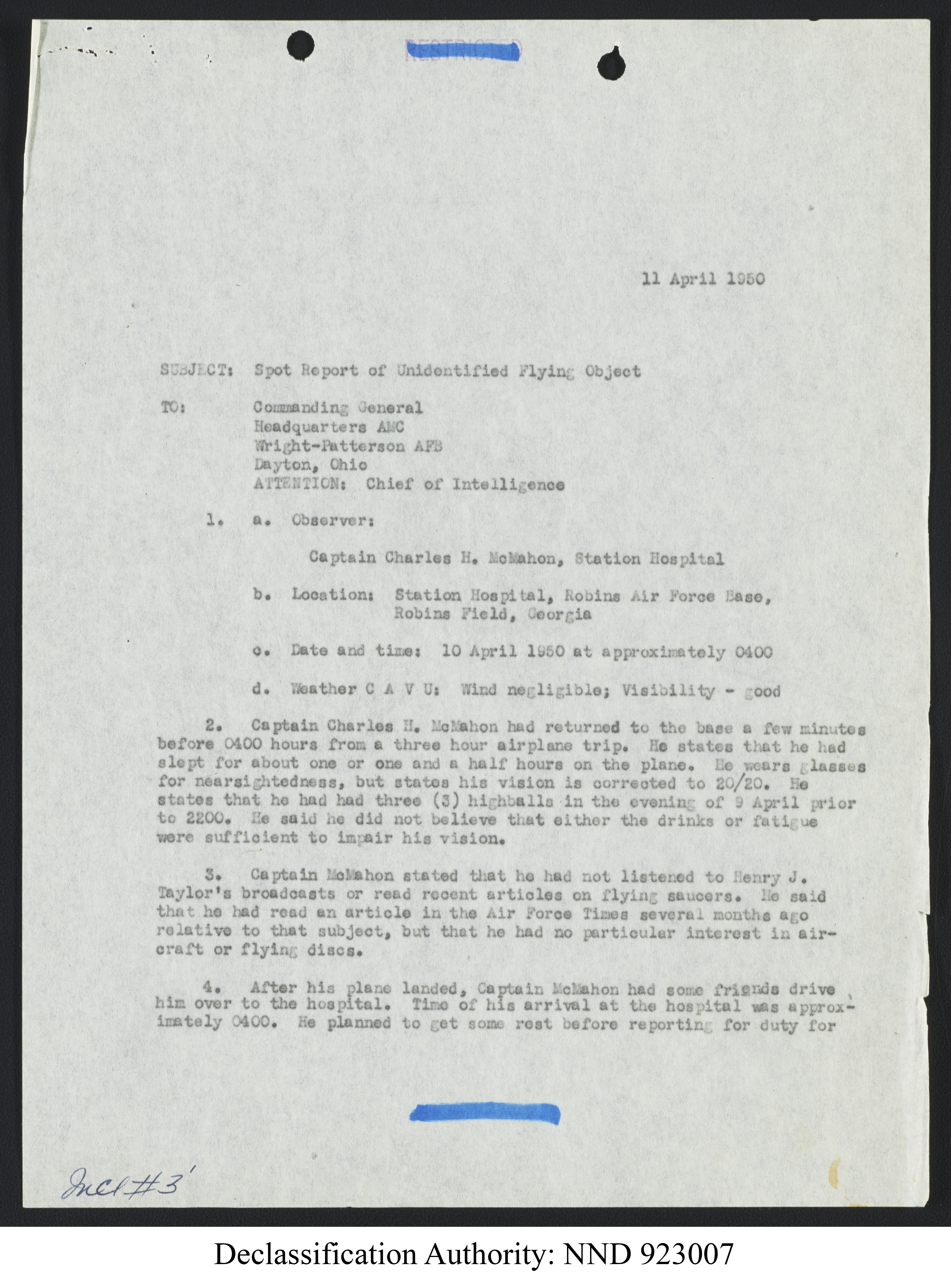 Doctor Edward Condon, University of Colorado Physicist Studying Unidentified Flying Objects