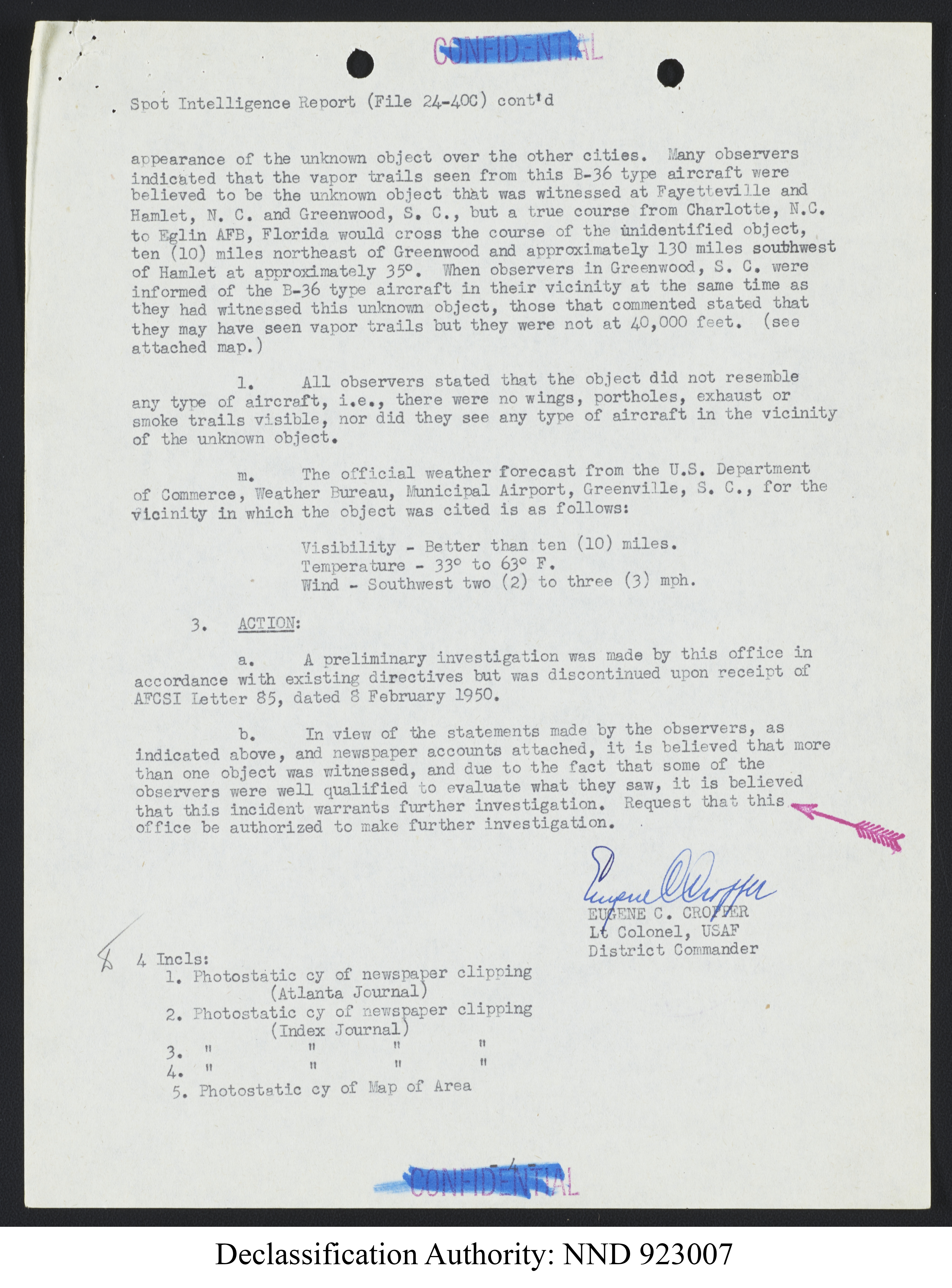 Doctor Edward Condon, University of Colorado Physicist Studying Unidentified Flying Objects