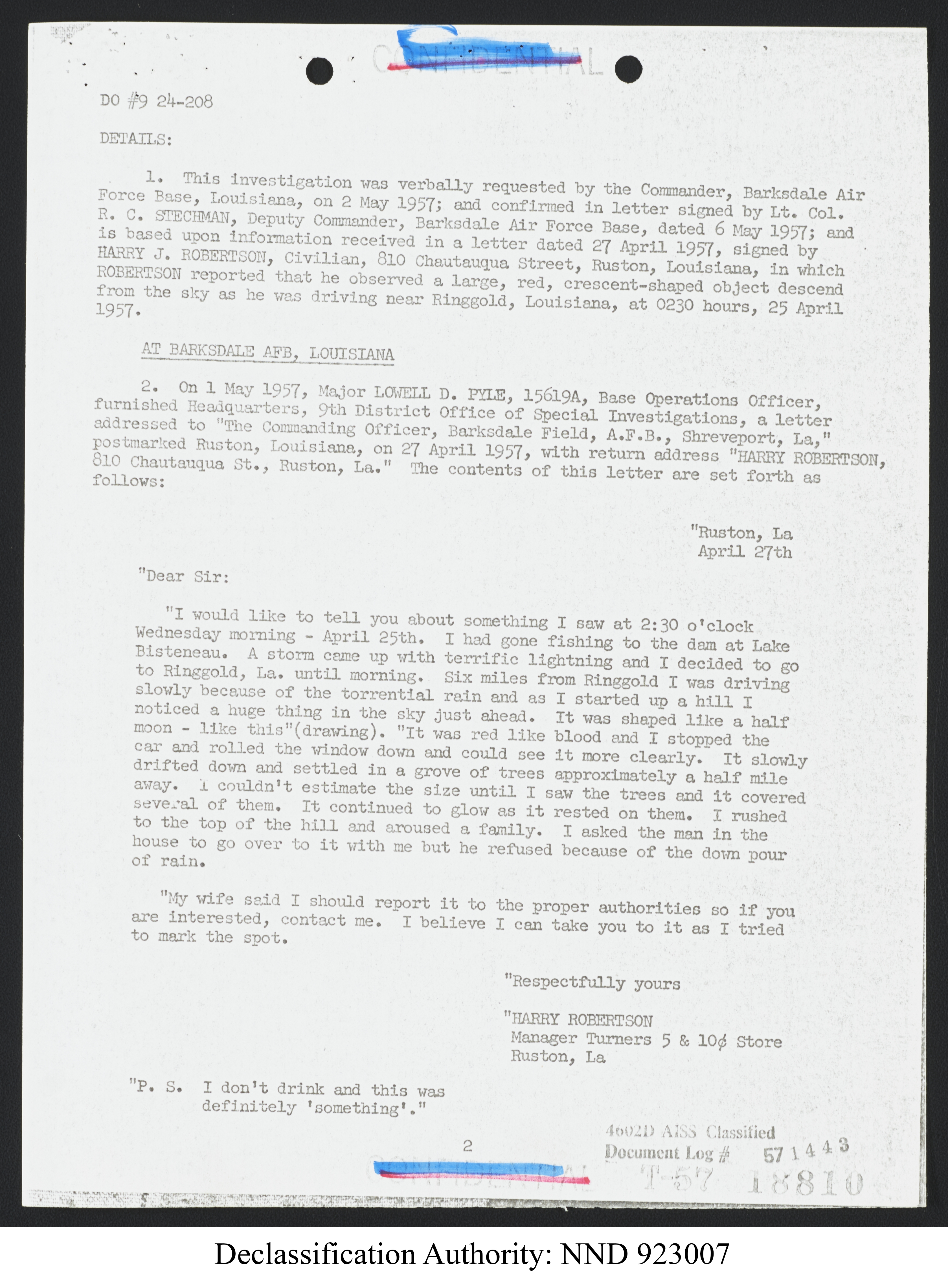 Doctor Edward Condon, University of Colorado Physicist Studying Unidentified Flying Objects