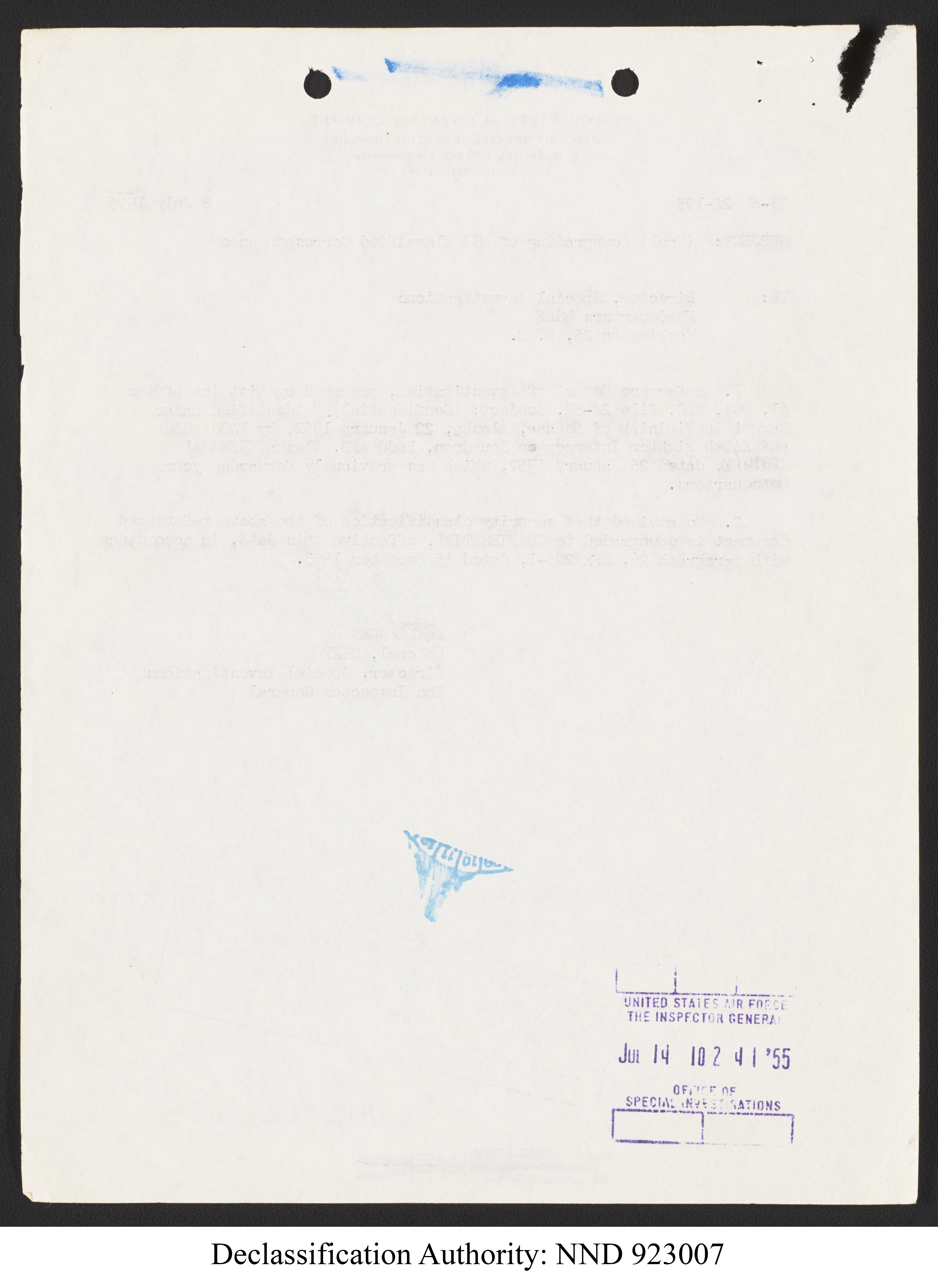 Doctor Edward Condon, University of Colorado Physicist Studying Unidentified Flying Objects