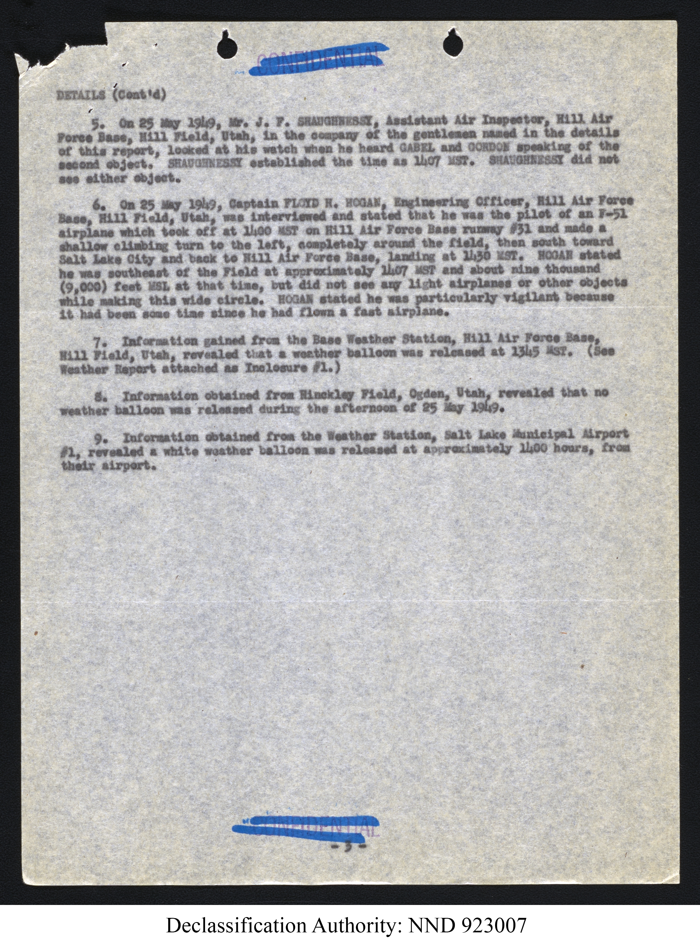 Doctor Edward Condon, University of Colorado Physicist Studying Unidentified Flying Objects