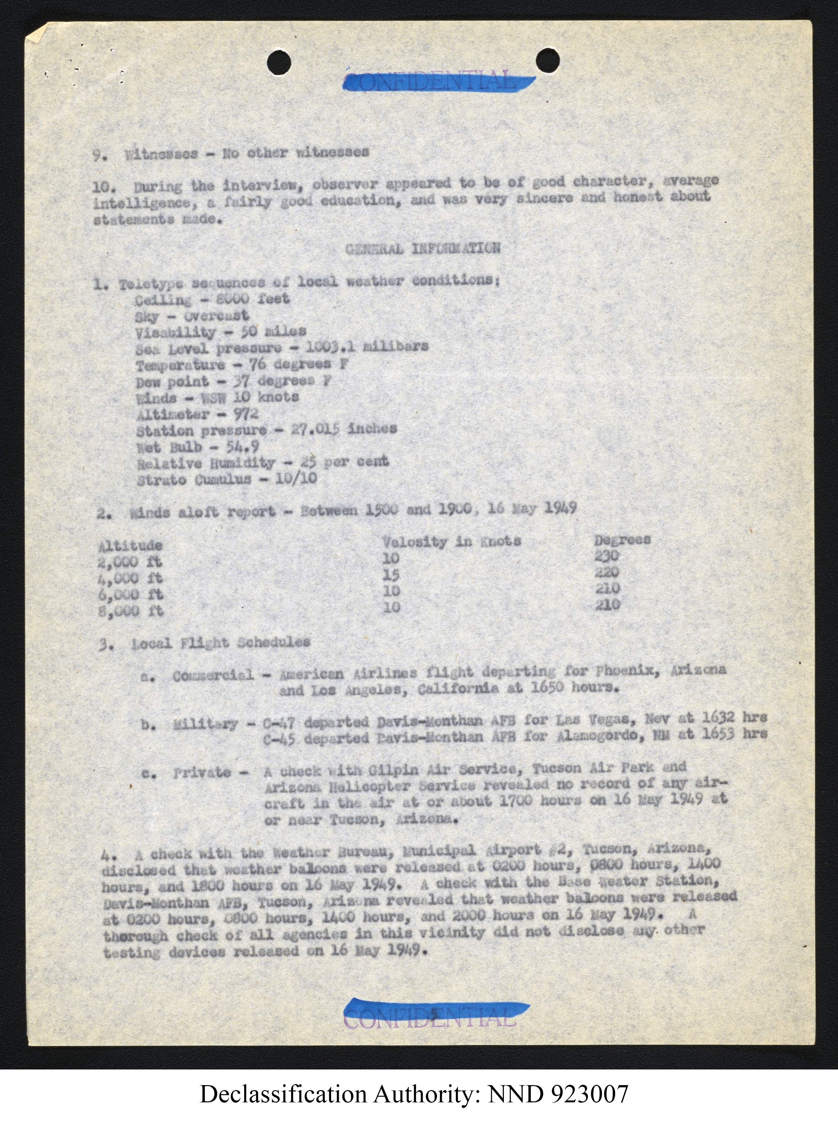 Doctor Edward Condon, University of Colorado Physicist Studying Unidentified Flying Objects