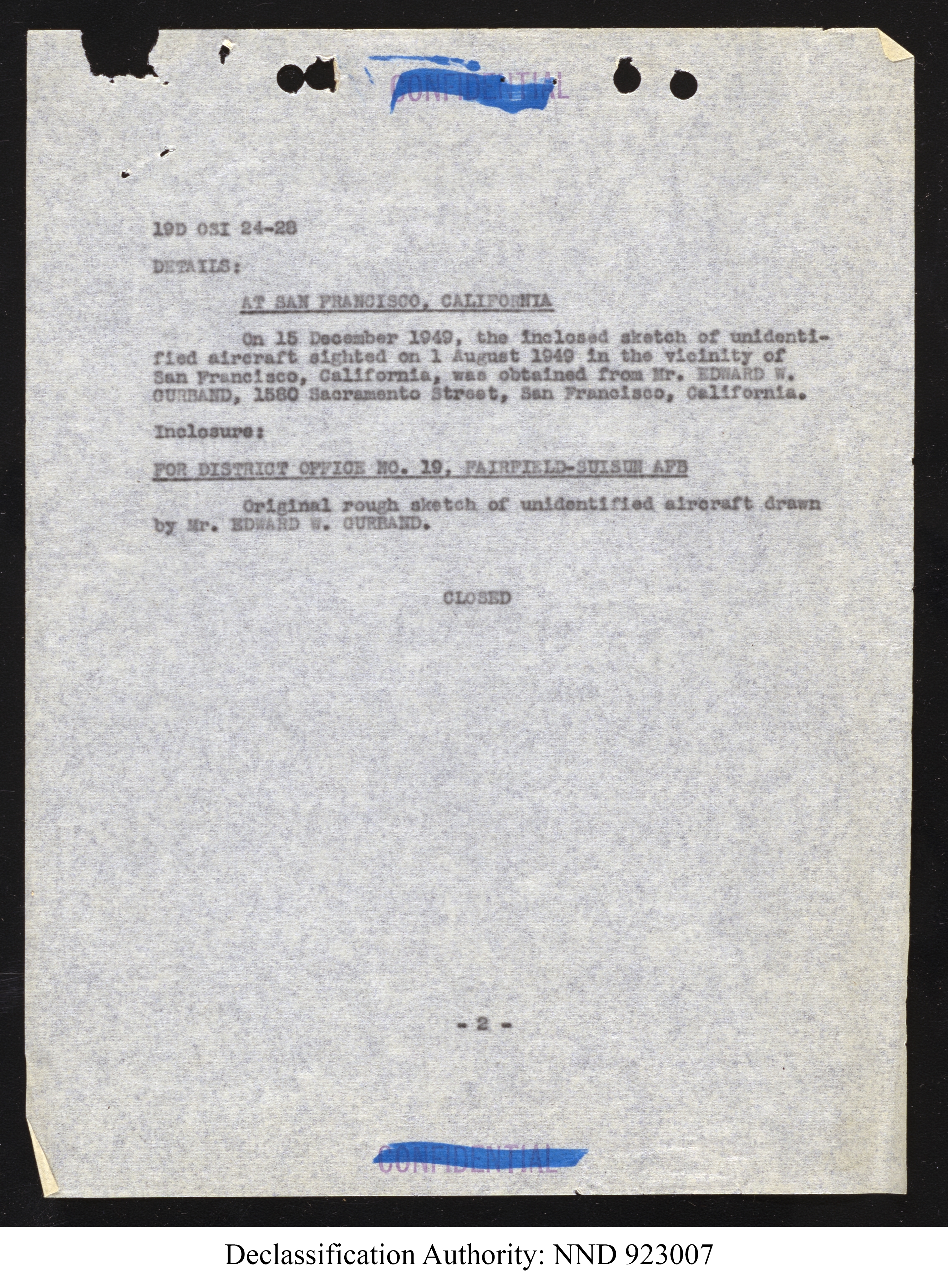 Doctor Edward Condon, University of Colorado Physicist Studying Unidentified Flying Objects