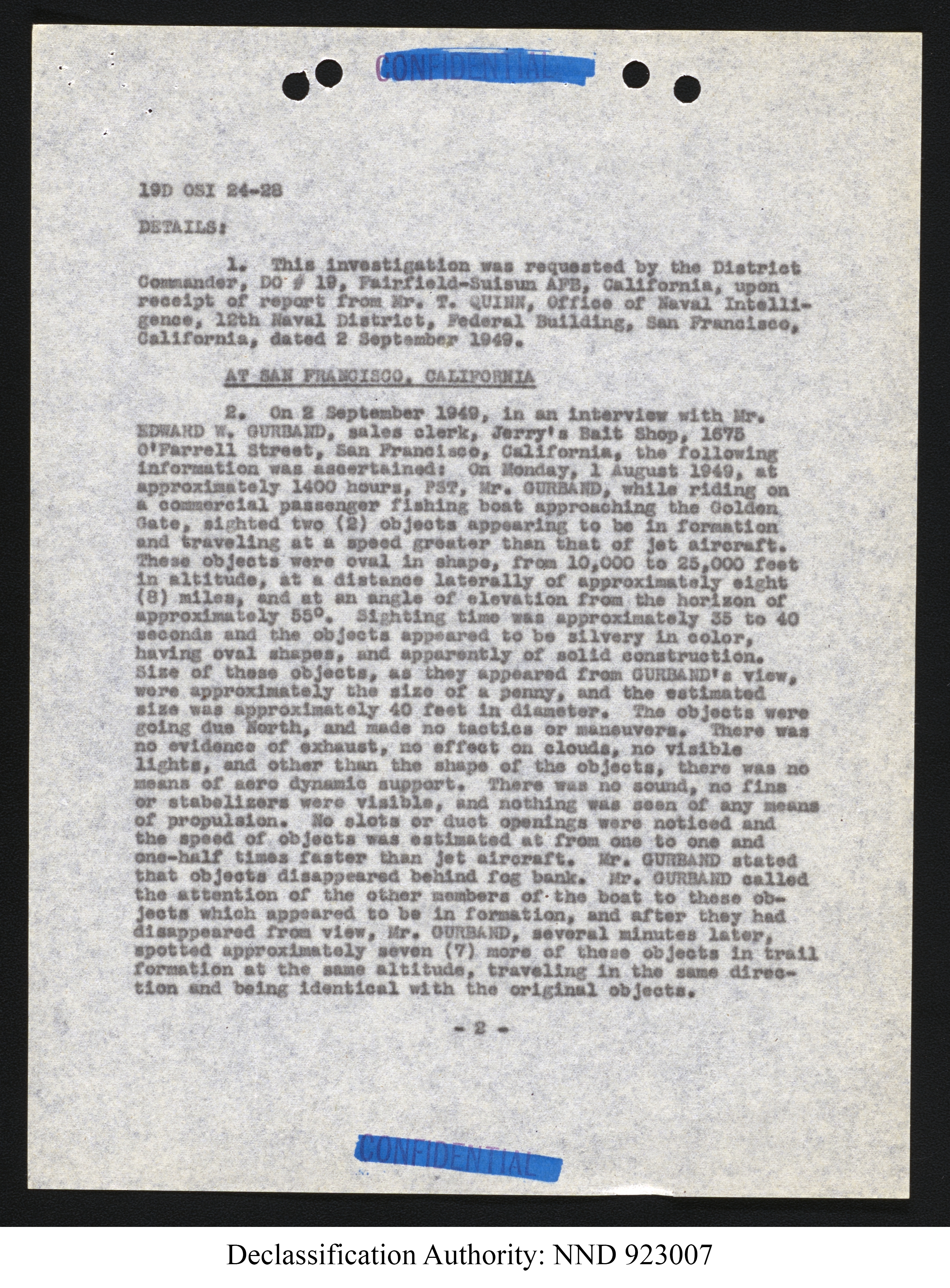 Doctor Edward Condon, University of Colorado Physicist Studying Unidentified Flying Objects