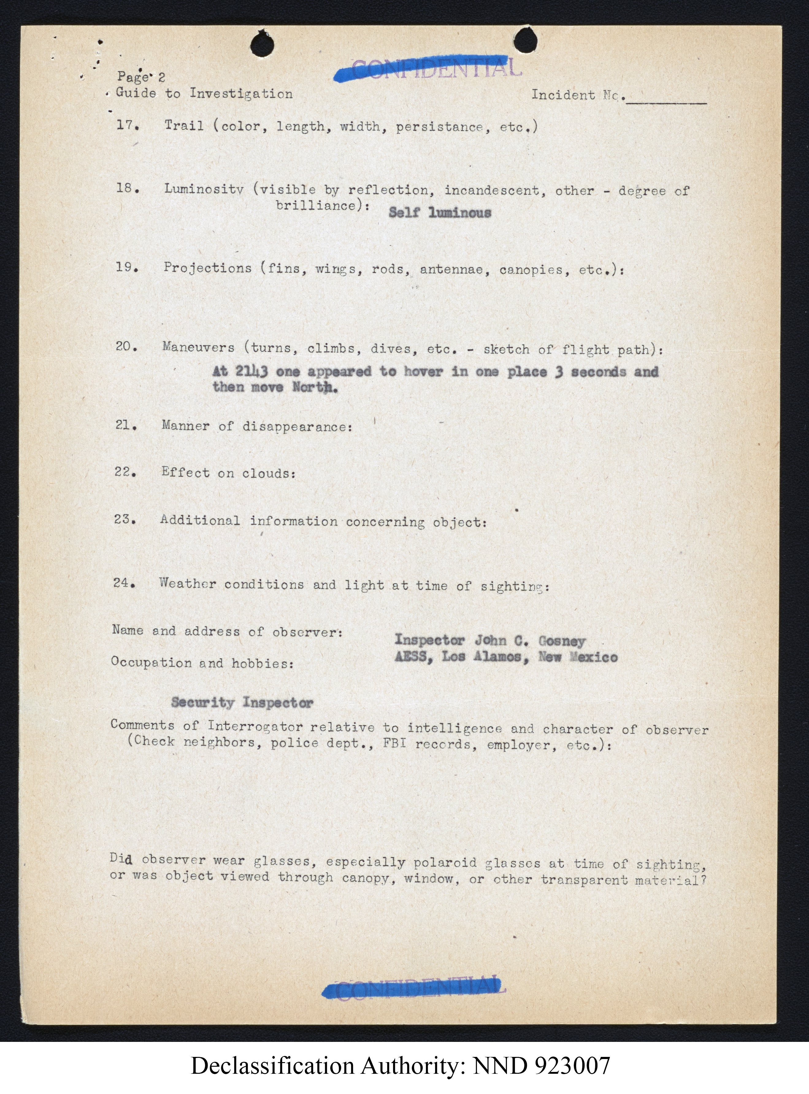Doctor Edward Condon, University of Colorado Physicist Studying Unidentified Flying Objects