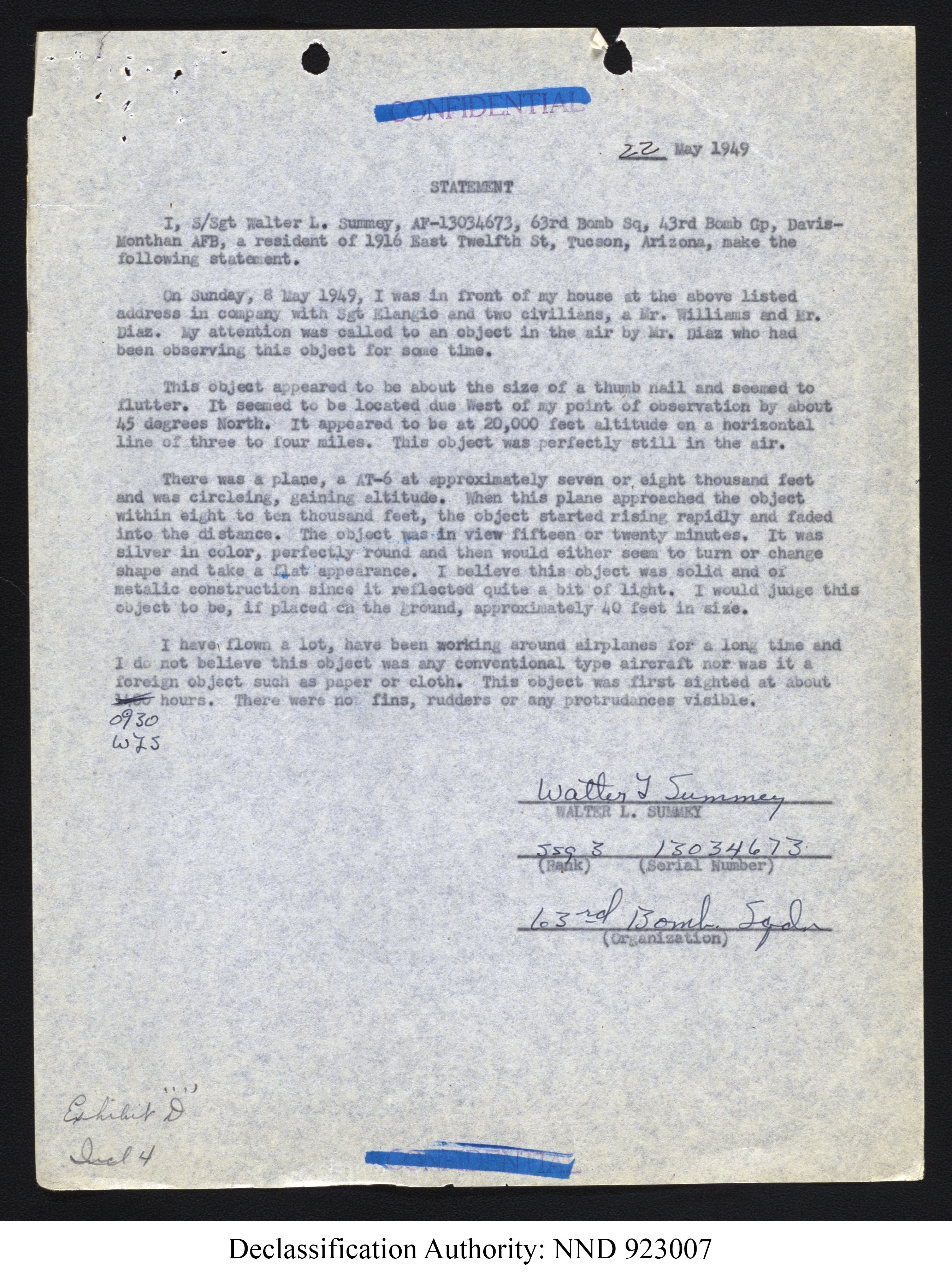 Doctor Edward Condon, University of Colorado Physicist Studying Unidentified Flying Objects