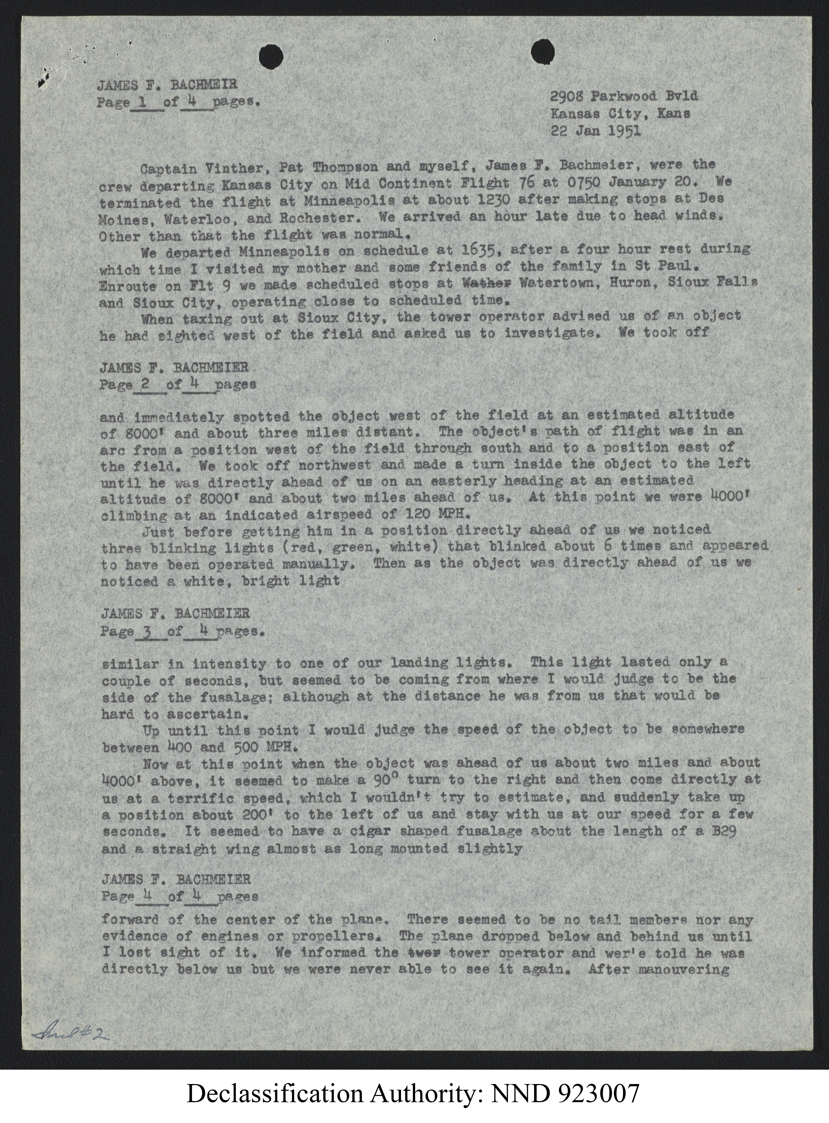 Doctor Edward Condon, University of Colorado Physicist Studying Unidentified Flying Objects