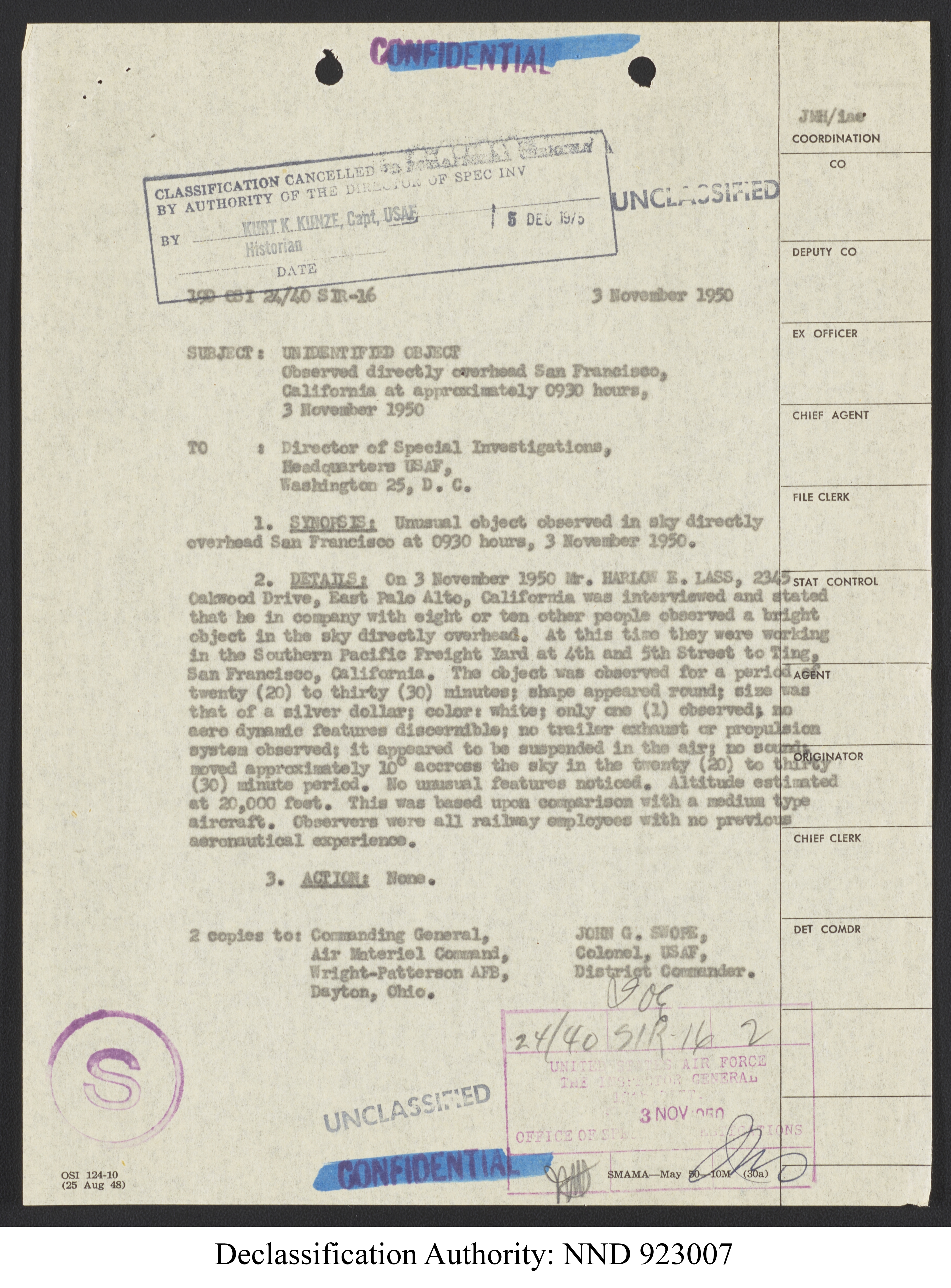 Doctor Edward Condon, University of Colorado Physicist Studying Unidentified Flying Objects