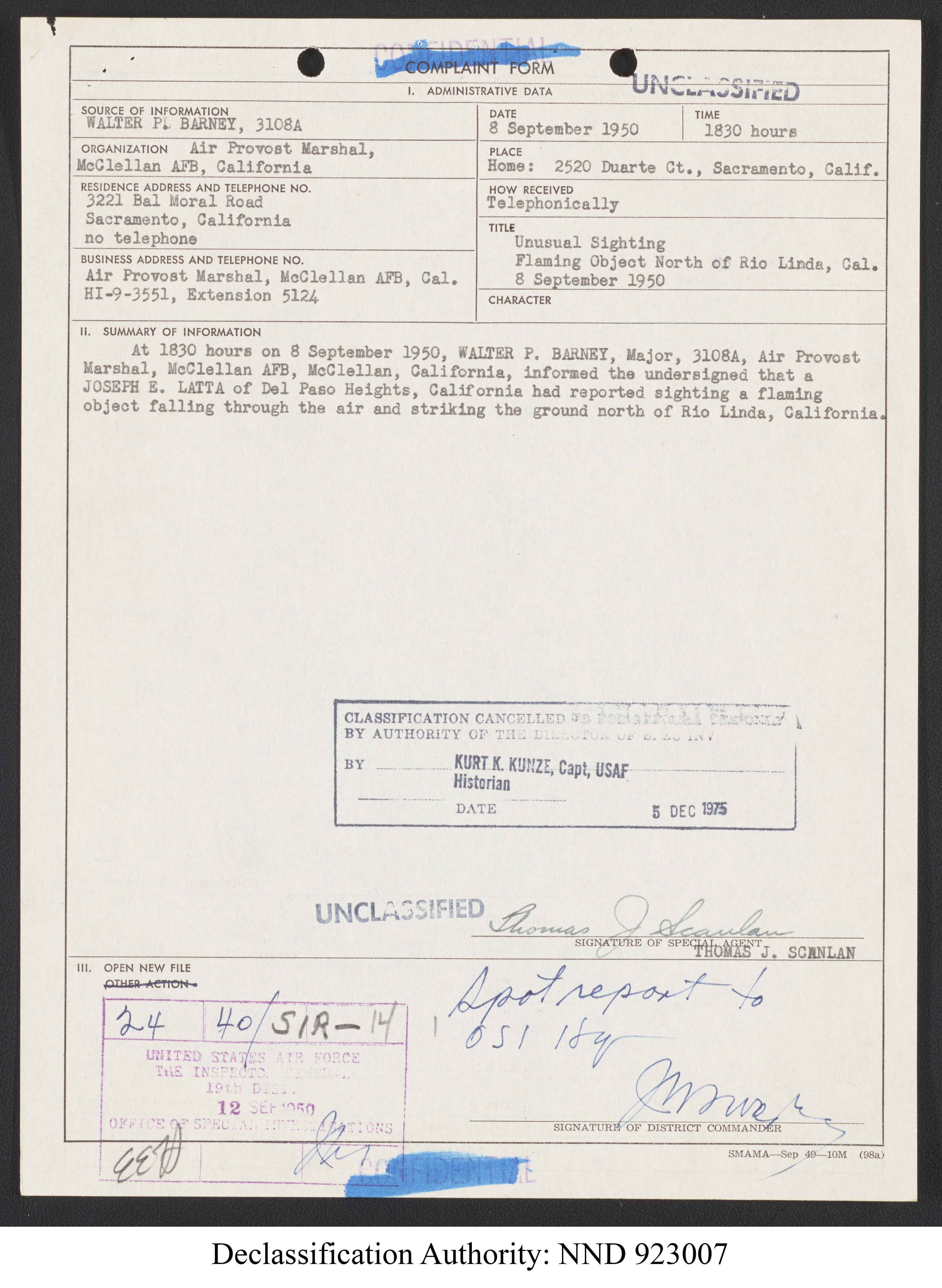 Doctor Edward Condon, University of Colorado Physicist Studying Unidentified Flying Objects
