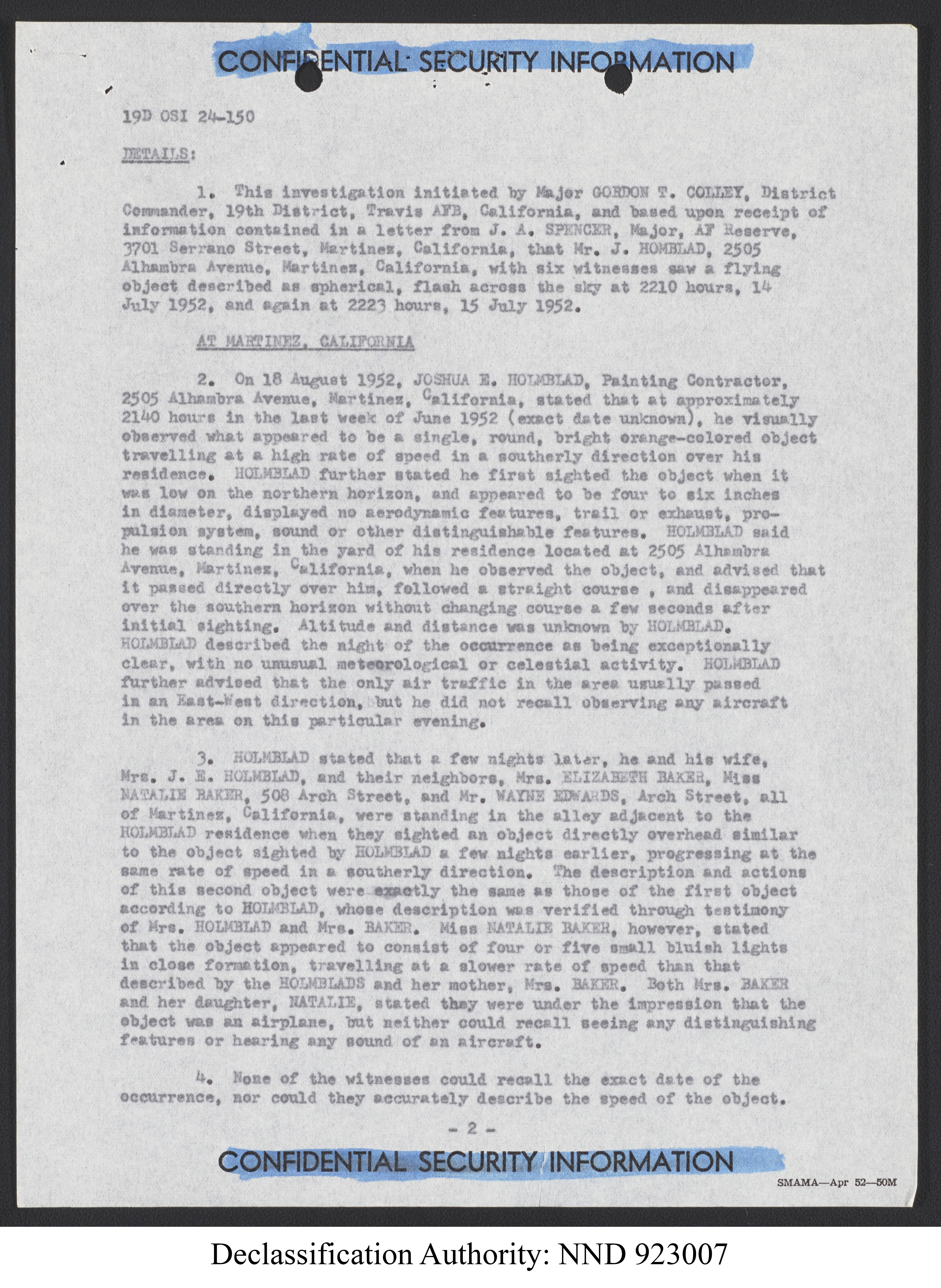 Doctor Edward Condon, University of Colorado Physicist Studying Unidentified Flying Objects