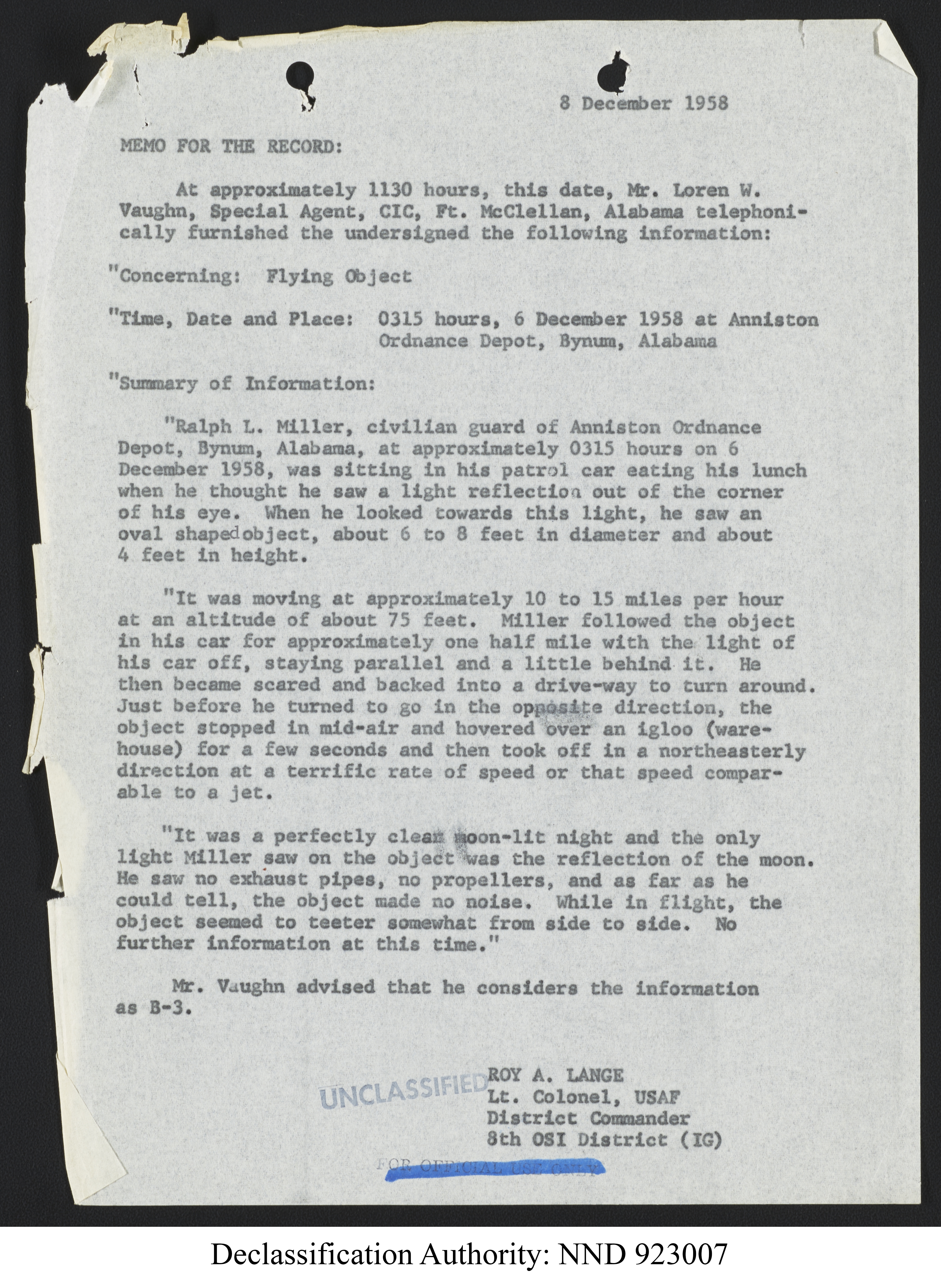 Doctor Edward Condon, University of Colorado Physicist Studying Unidentified Flying Objects