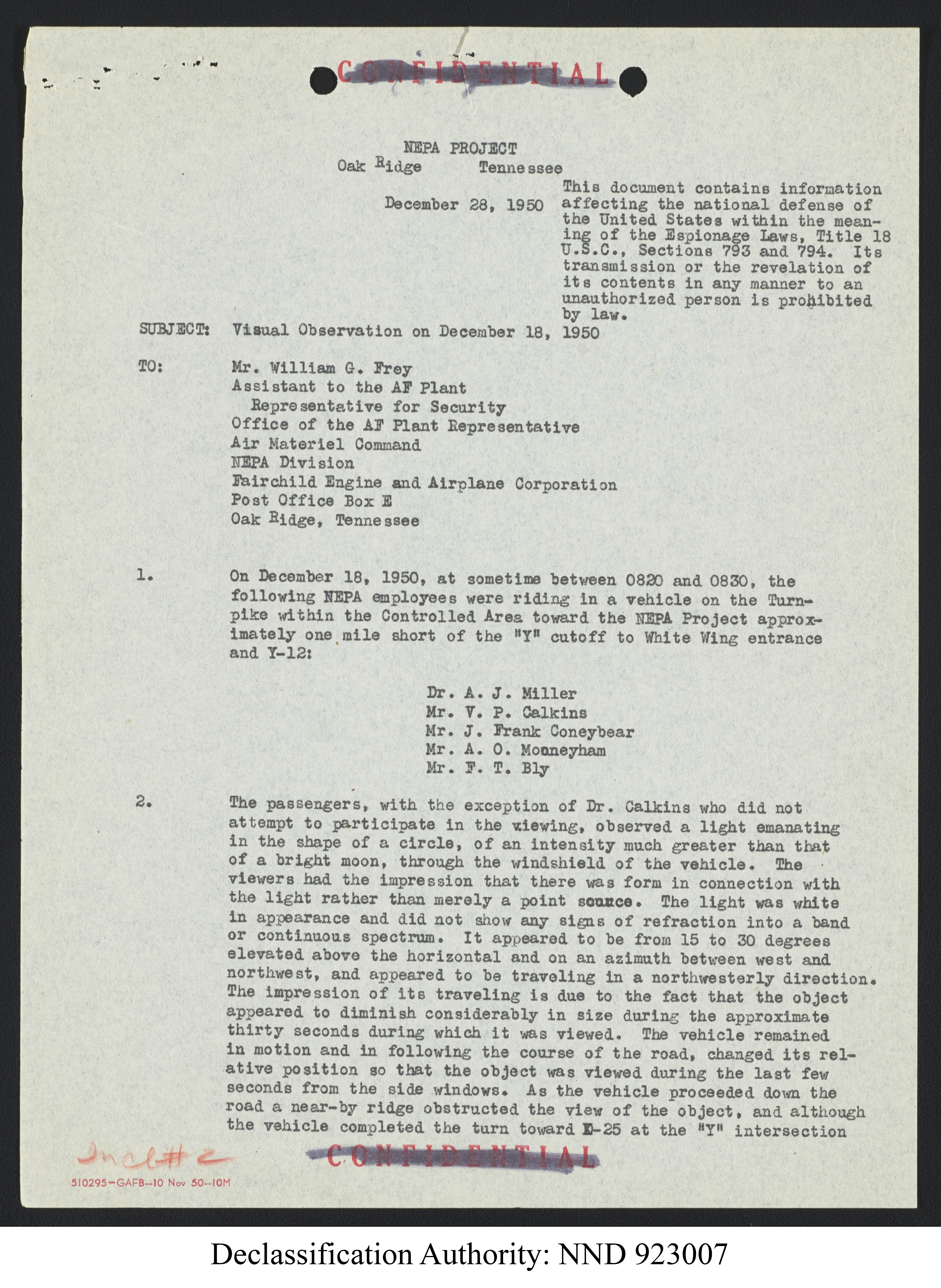 Doctor Edward Condon, University of Colorado Physicist Studying Unidentified Flying Objects