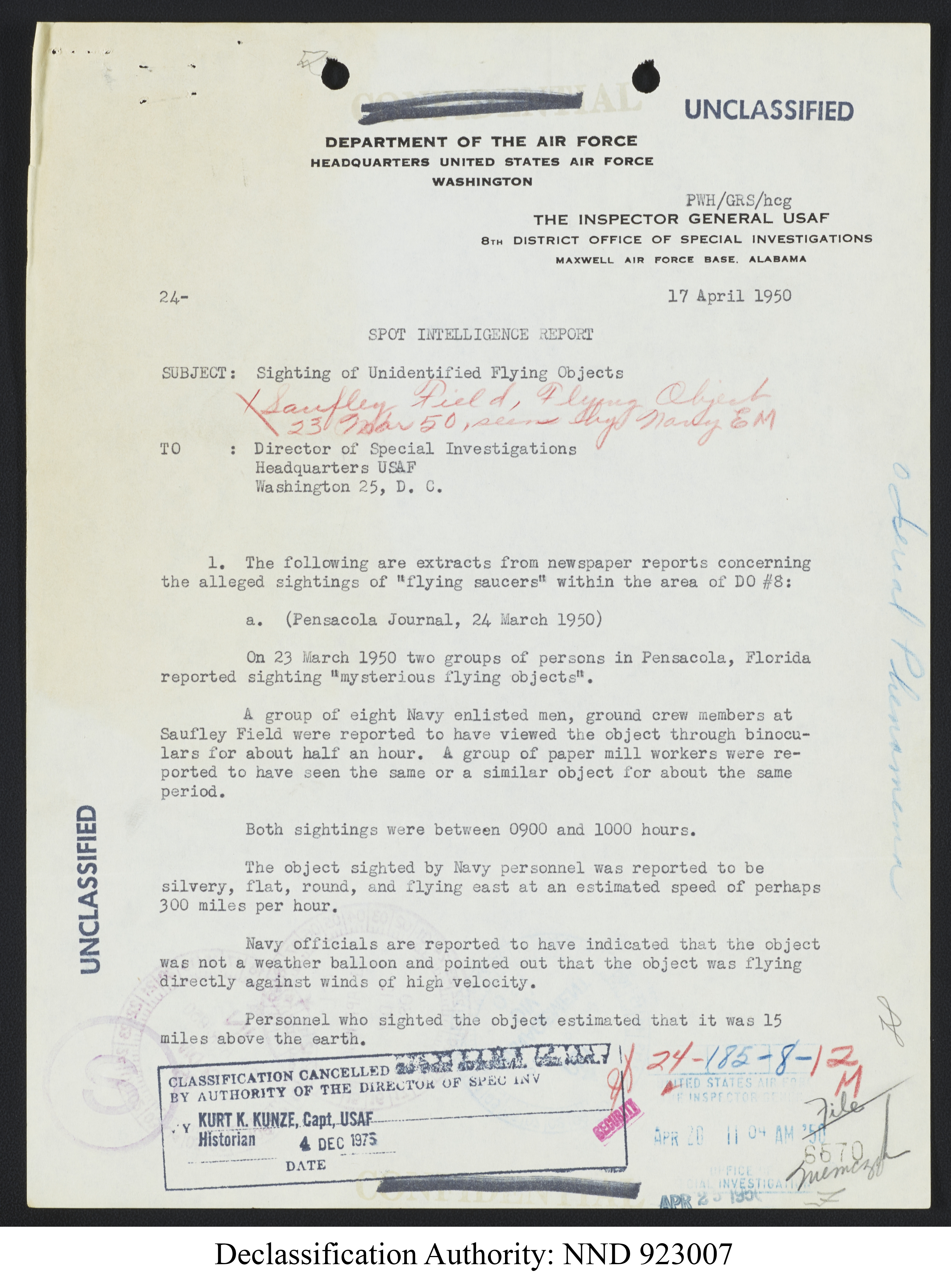 Doctor Edward Condon, University of Colorado Physicist Studying Unidentified Flying Objects