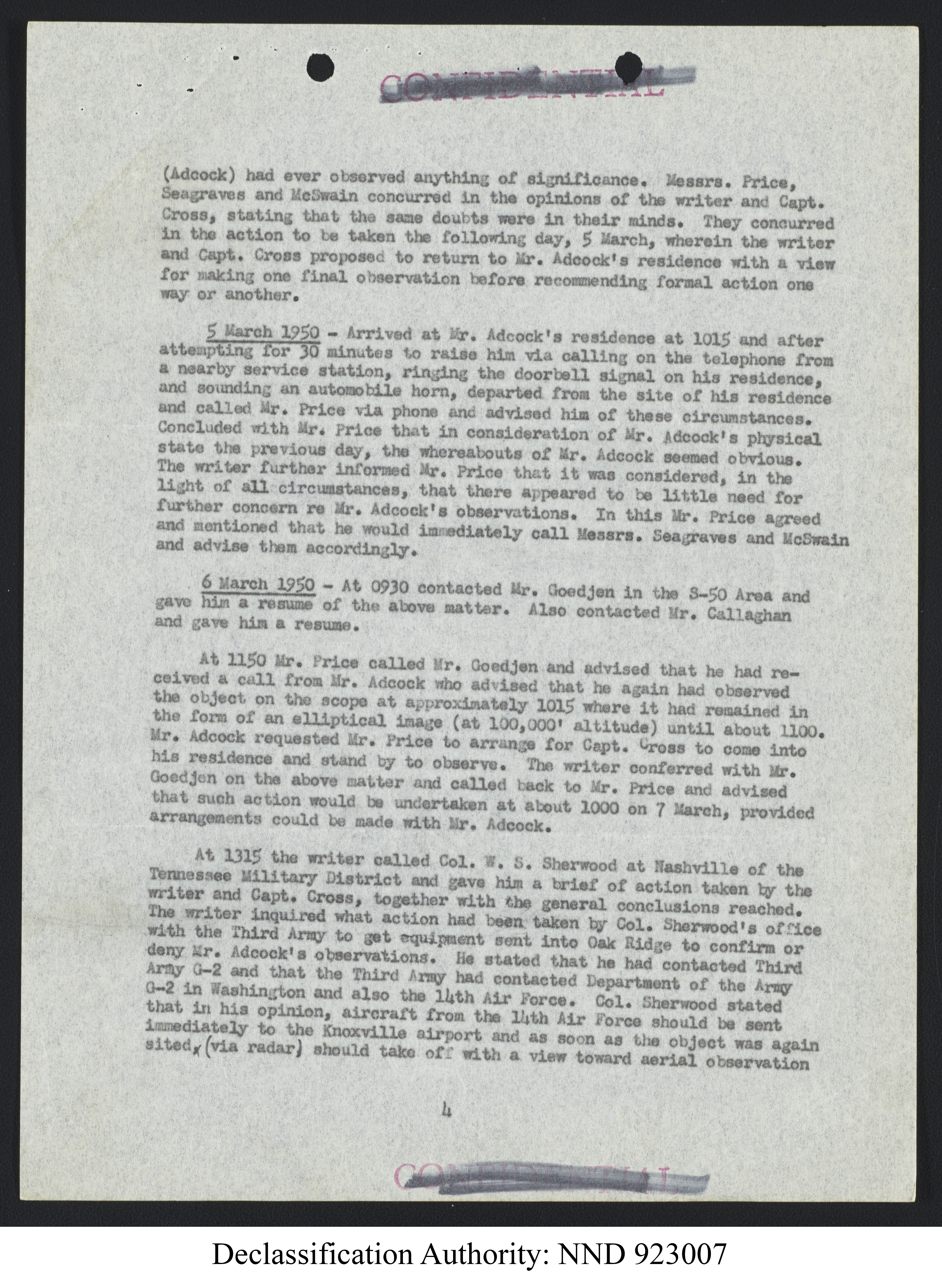 Doctor Edward Condon, University of Colorado Physicist Studying Unidentified Flying Objects