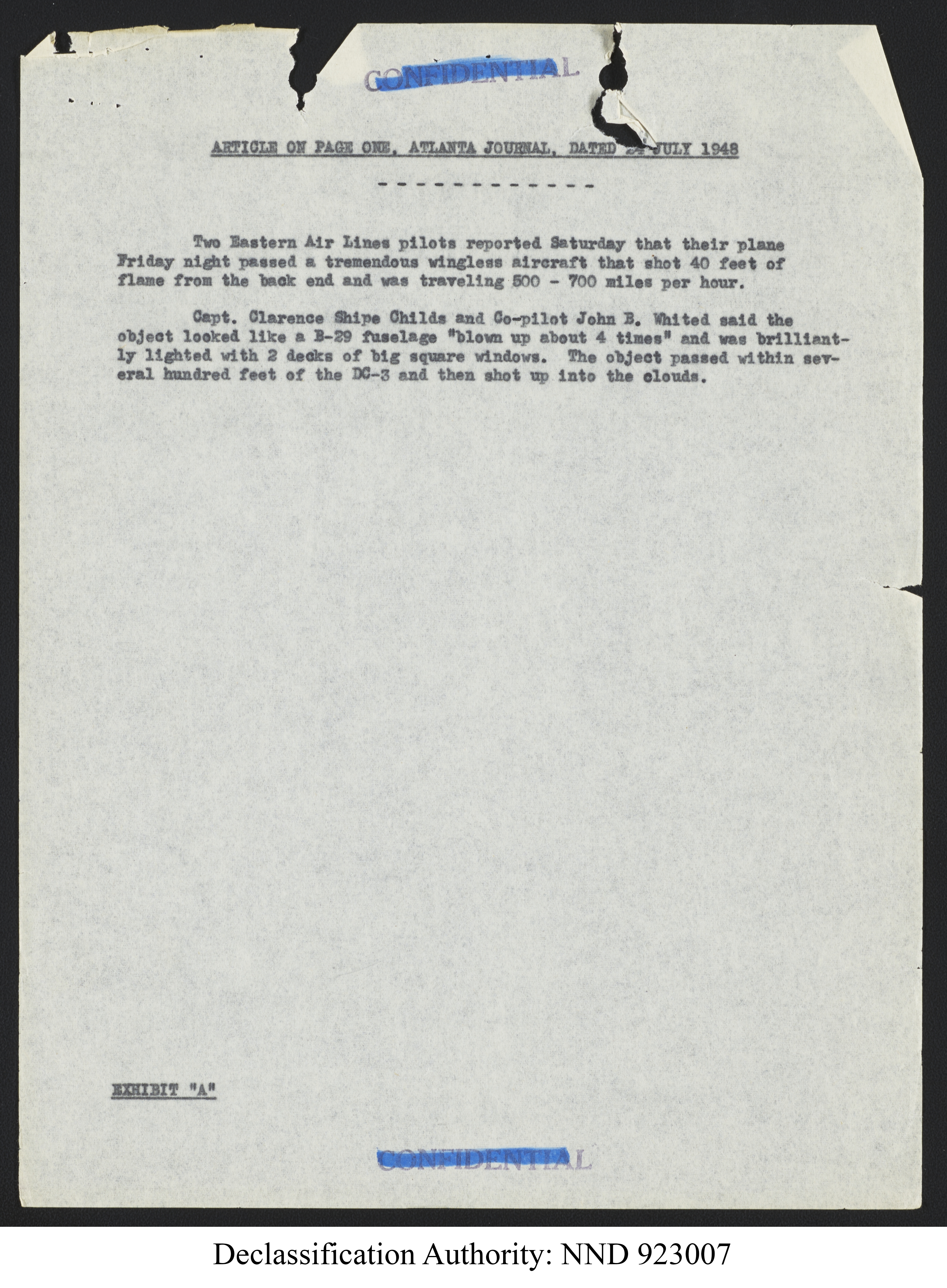 Doctor Edward Condon, University of Colorado Physicist Studying Unidentified Flying Objects