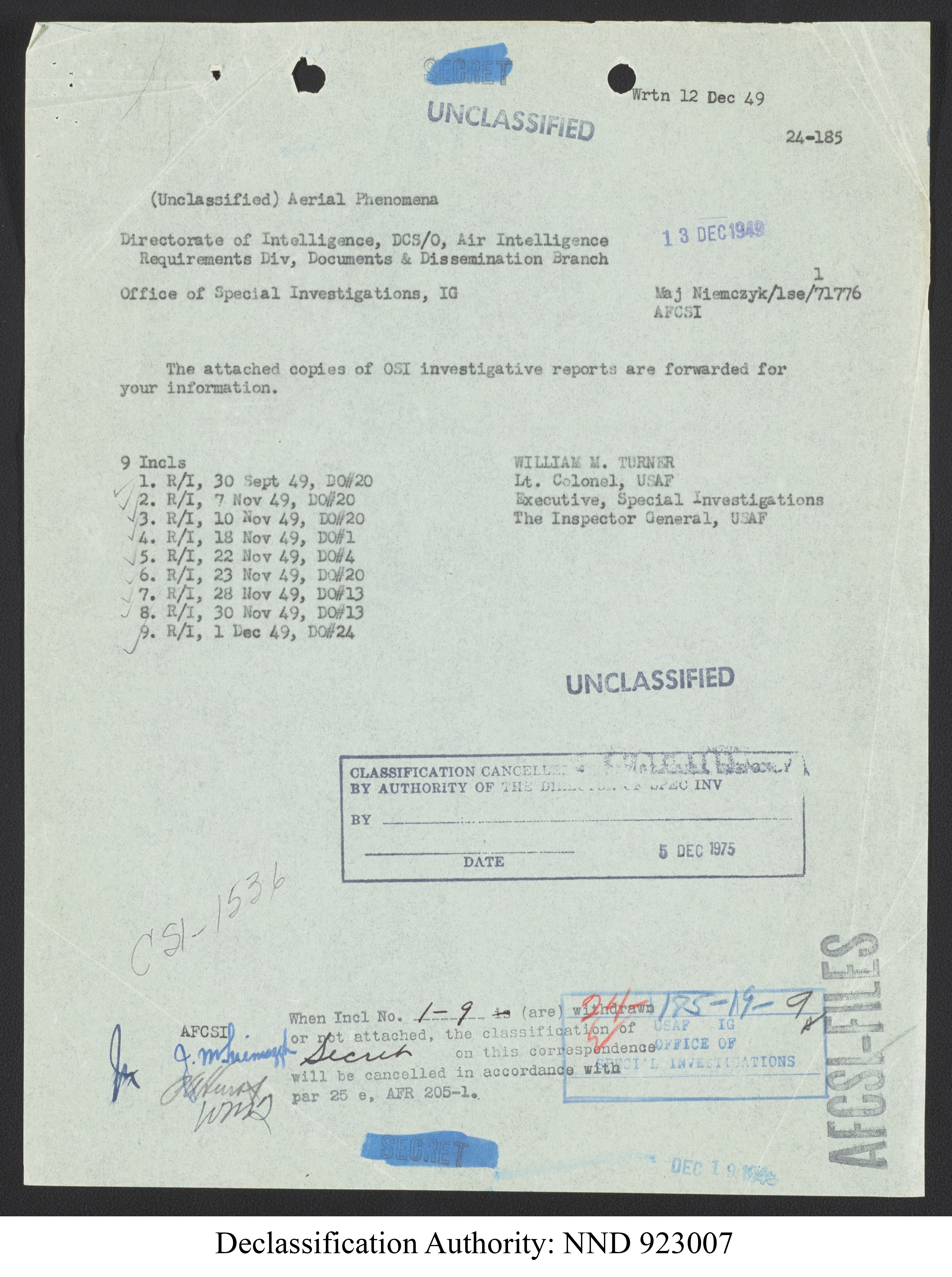 Doctor Edward Condon, University of Colorado Physicist Studying Unidentified Flying Objects