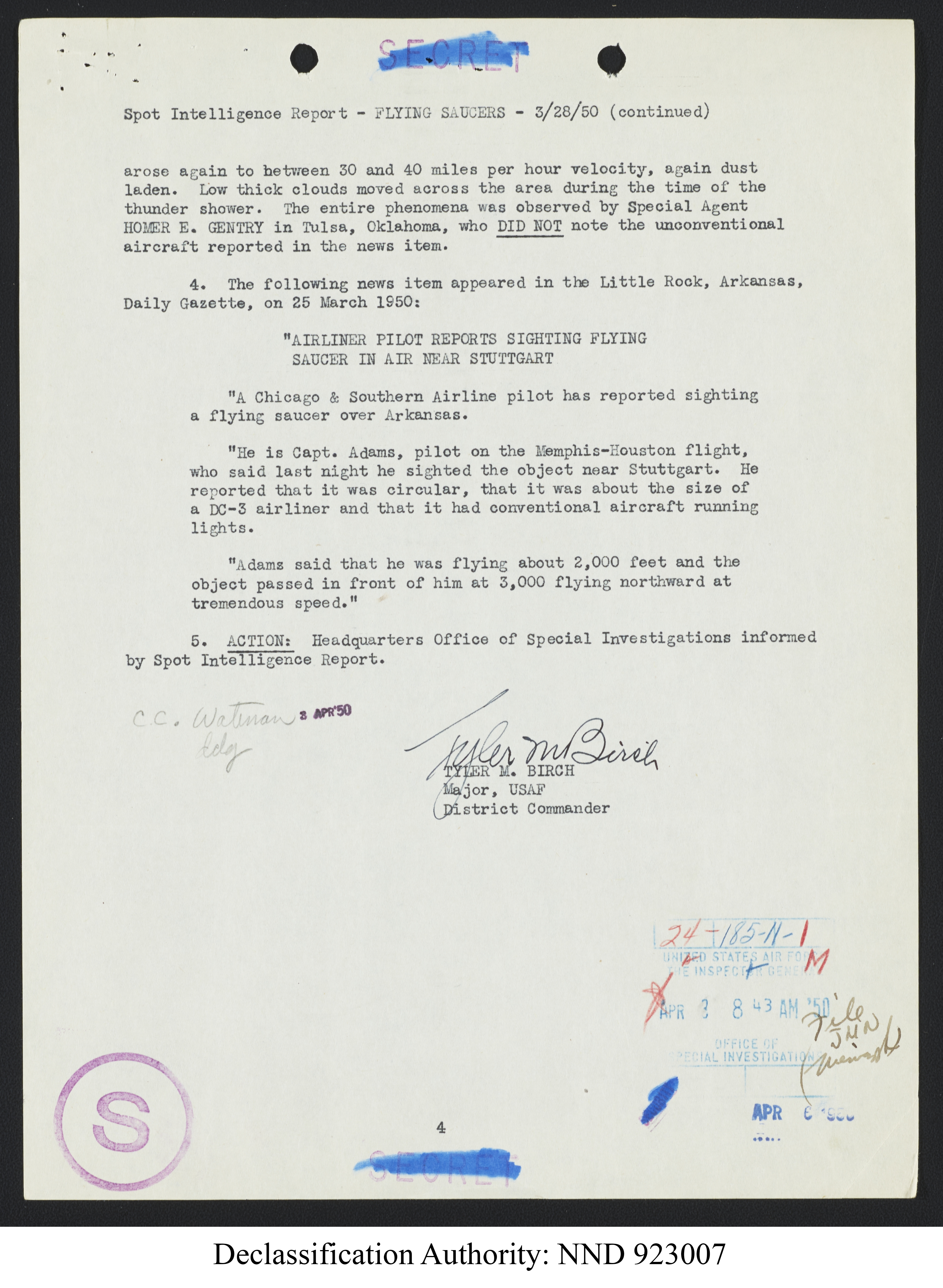 Doctor Edward Condon, University of Colorado Physicist Studying Unidentified Flying Objects
