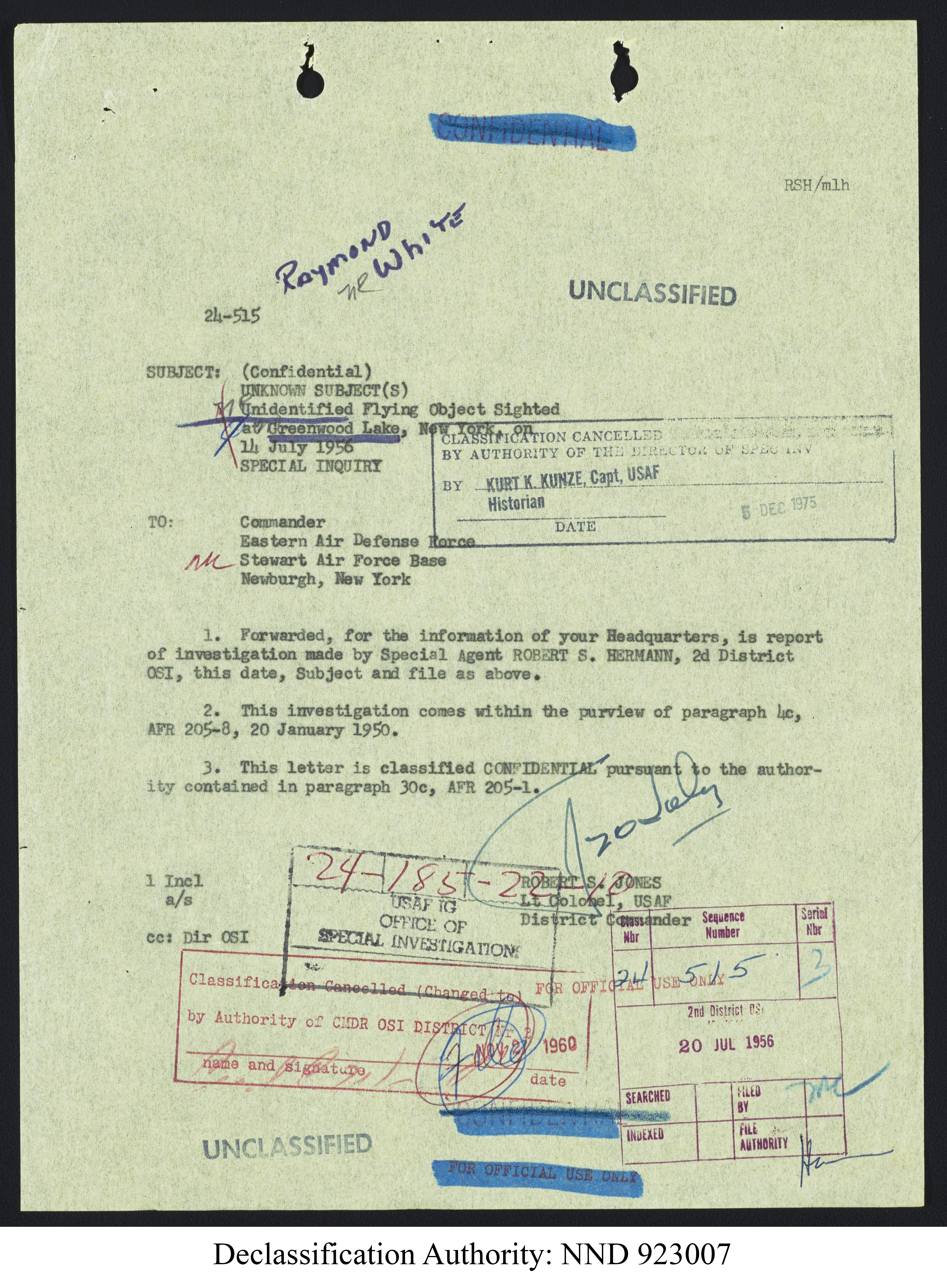 Doctor Edward Condon, University of Colorado Physicist Studying Unidentified Flying Objects