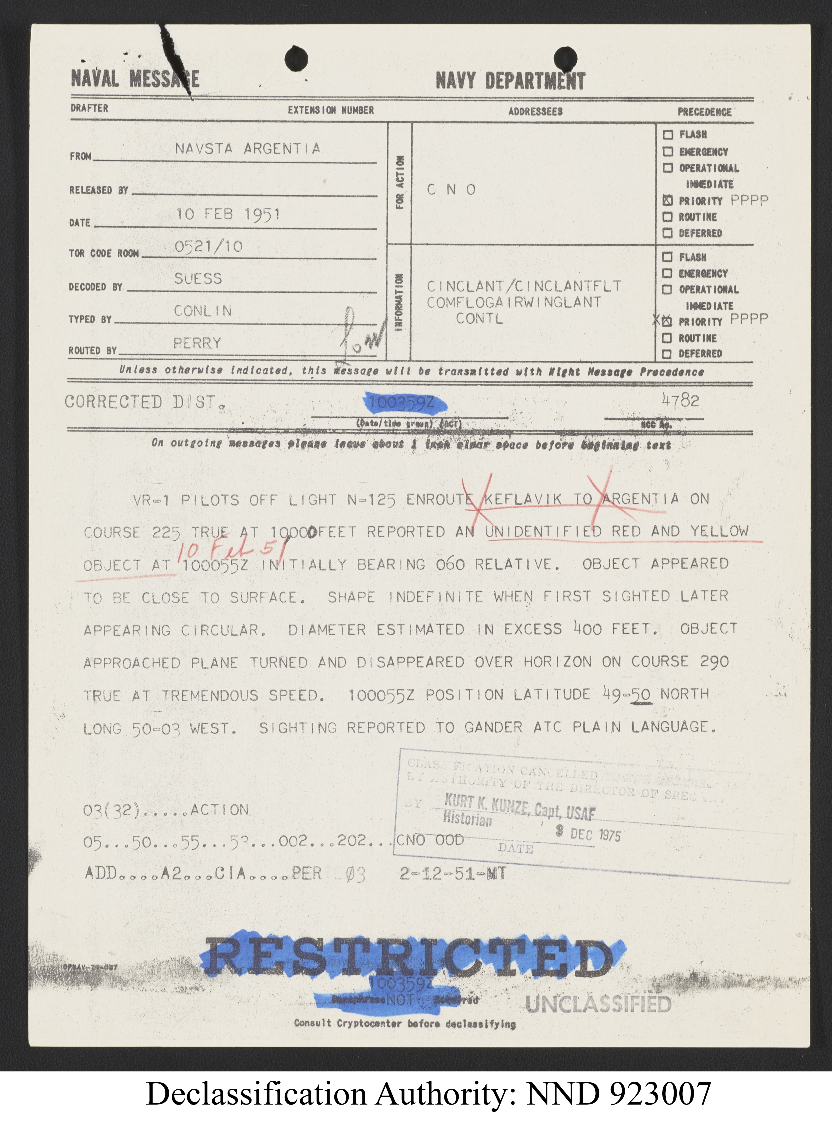 Doctor Edward Condon, University of Colorado Physicist Studying Unidentified Flying Objects