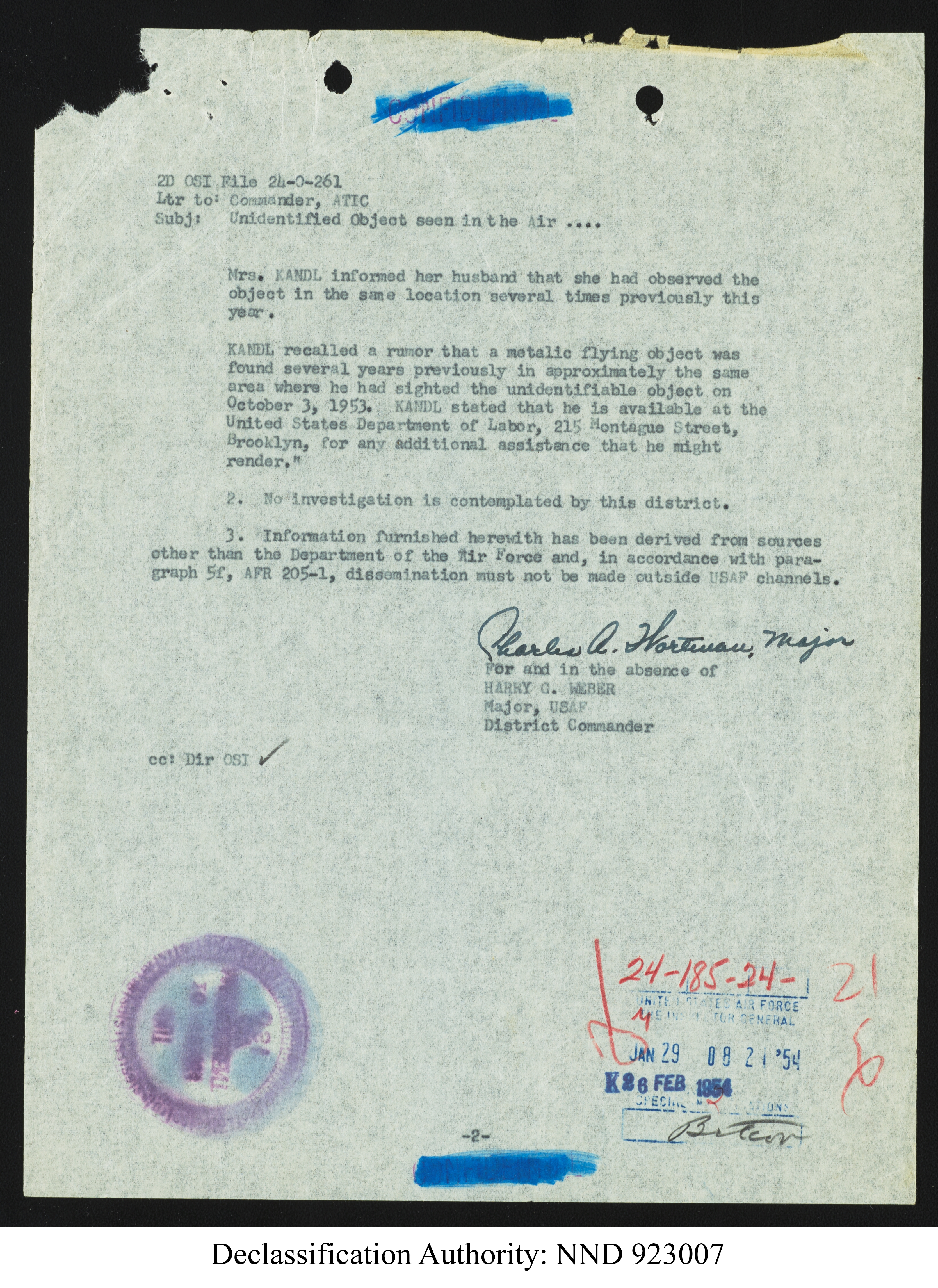 Doctor Edward Condon, University of Colorado Physicist Studying Unidentified Flying Objects