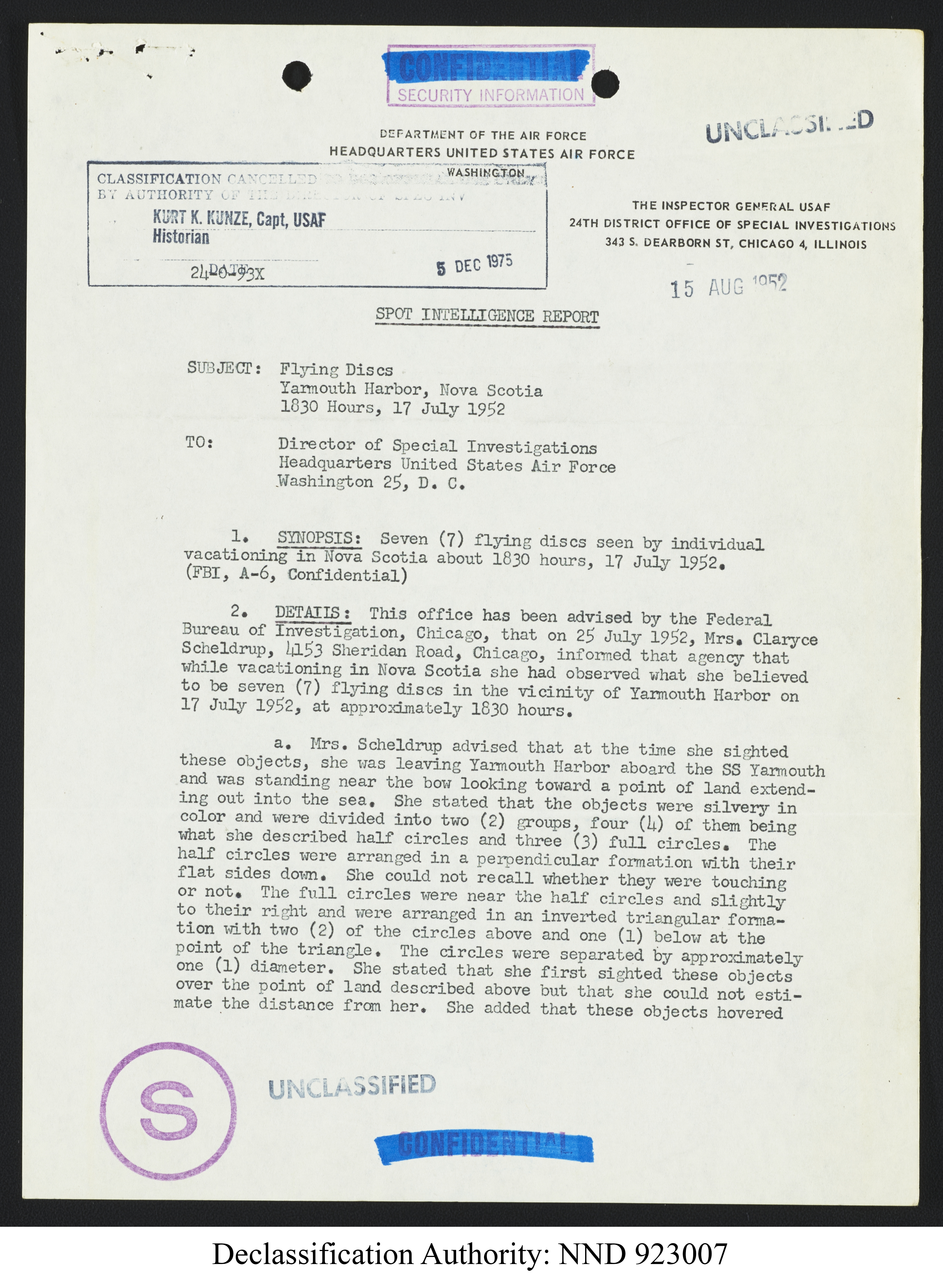 Doctor Edward Condon, University of Colorado Physicist Studying Unidentified Flying Objects