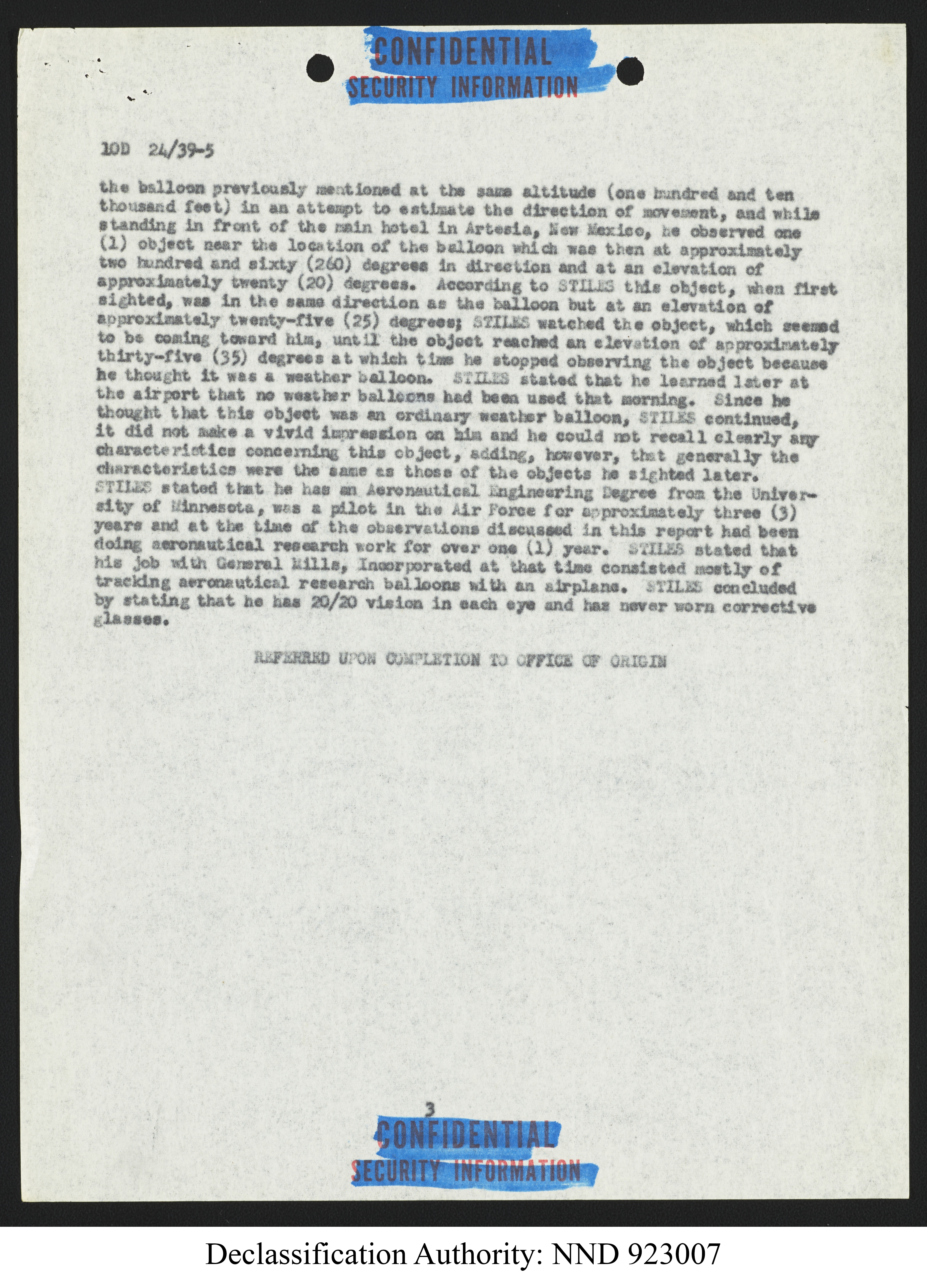 Doctor Edward Condon, University of Colorado Physicist Studying Unidentified Flying Objects