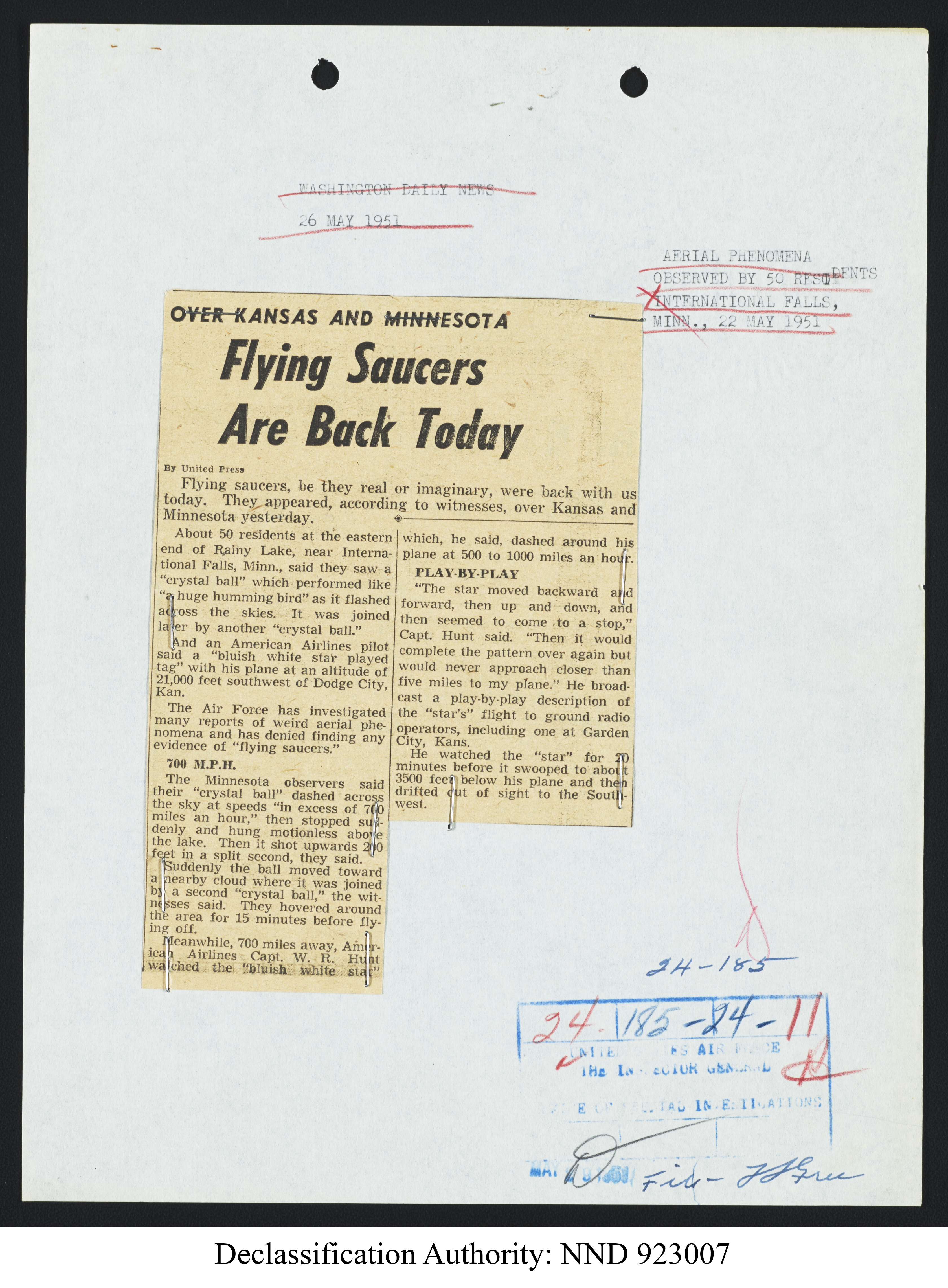 Doctor Edward Condon, University of Colorado Physicist Studying Unidentified Flying Objects