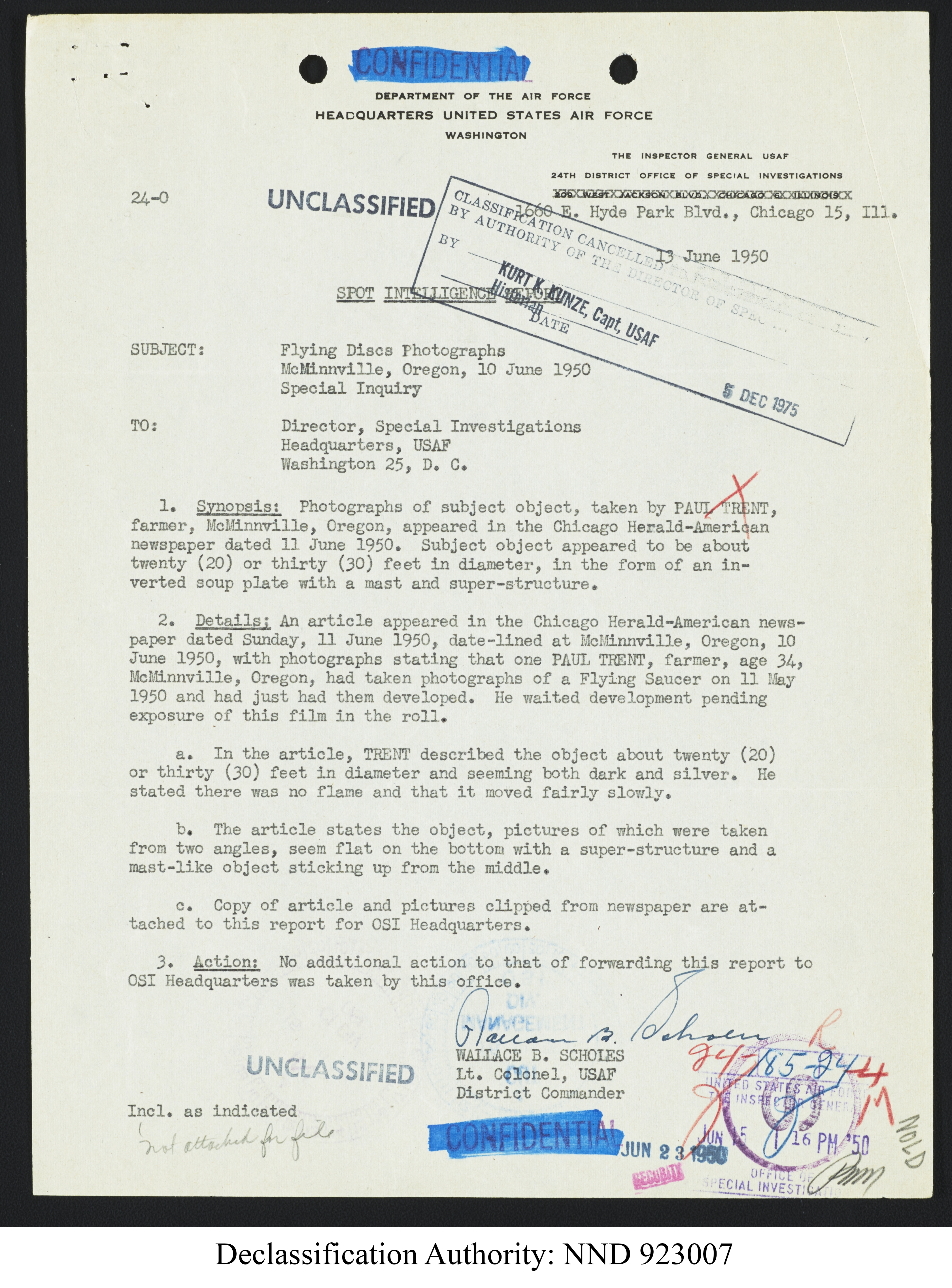 Doctor Edward Condon, University of Colorado Physicist Studying Unidentified Flying Objects