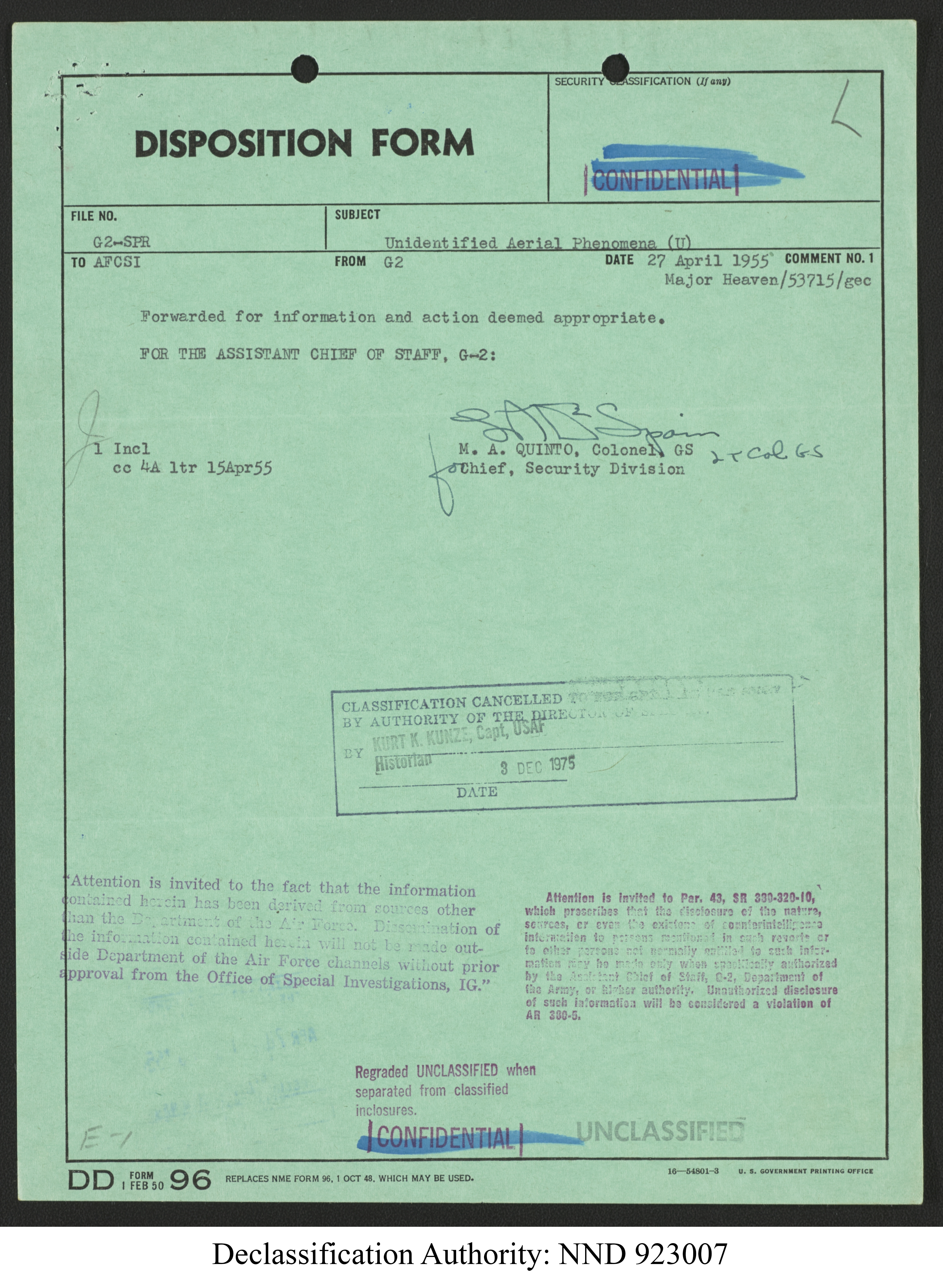 Doctor Edward Condon, University of Colorado Physicist Studying Unidentified Flying Objects