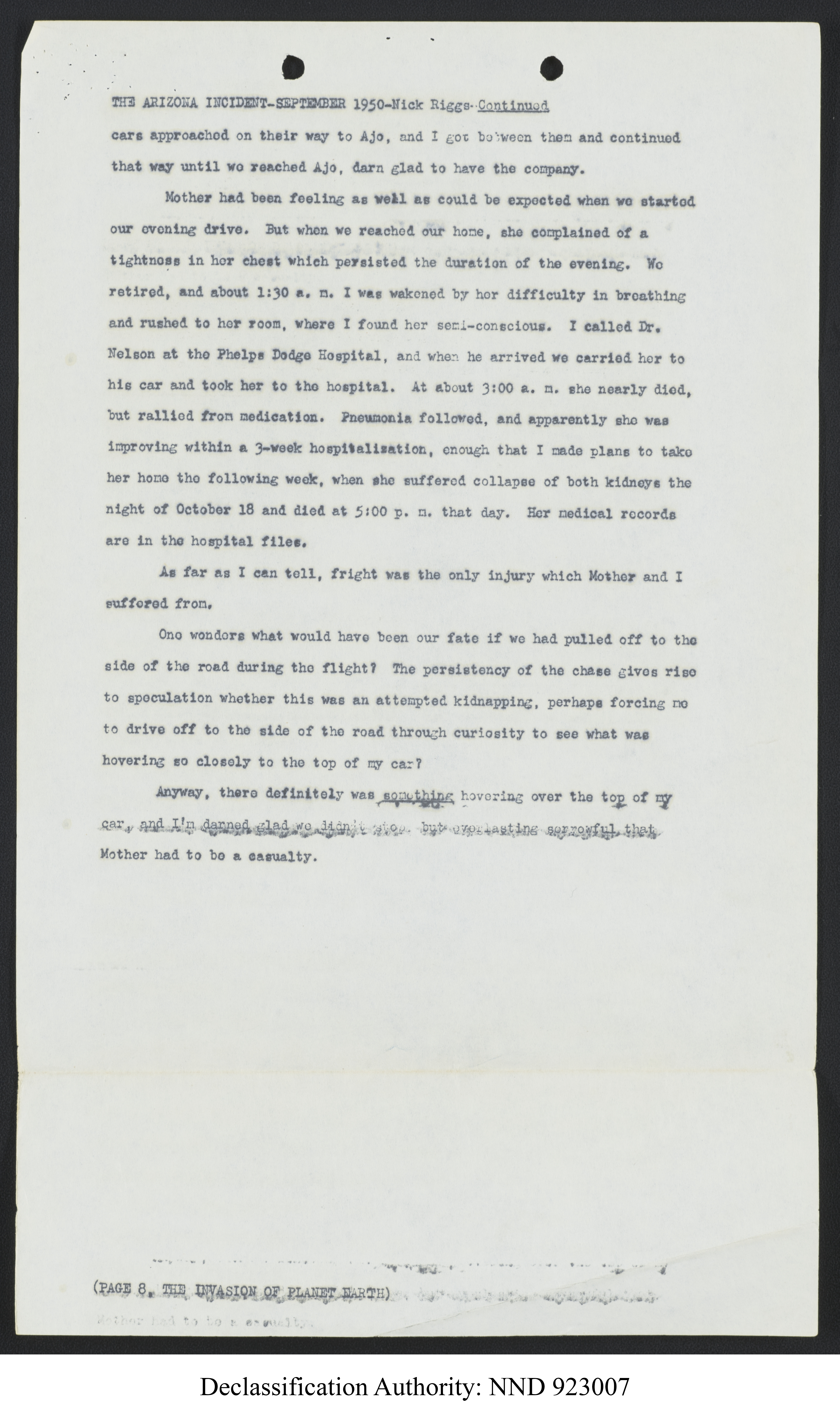 Doctor Edward Condon, University of Colorado Physicist Studying Unidentified Flying Objects