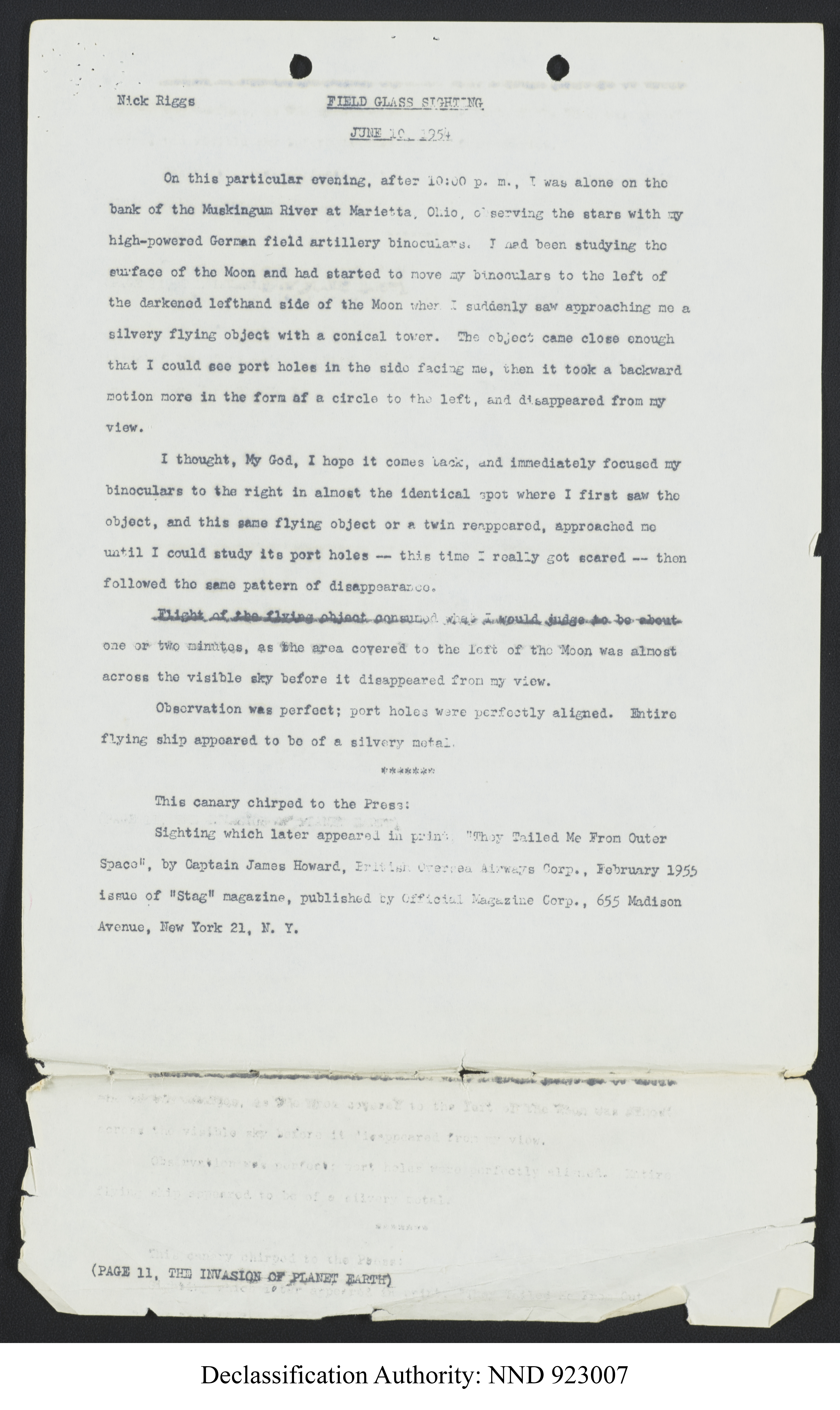 Doctor Edward Condon, University of Colorado Physicist Studying Unidentified Flying Objects