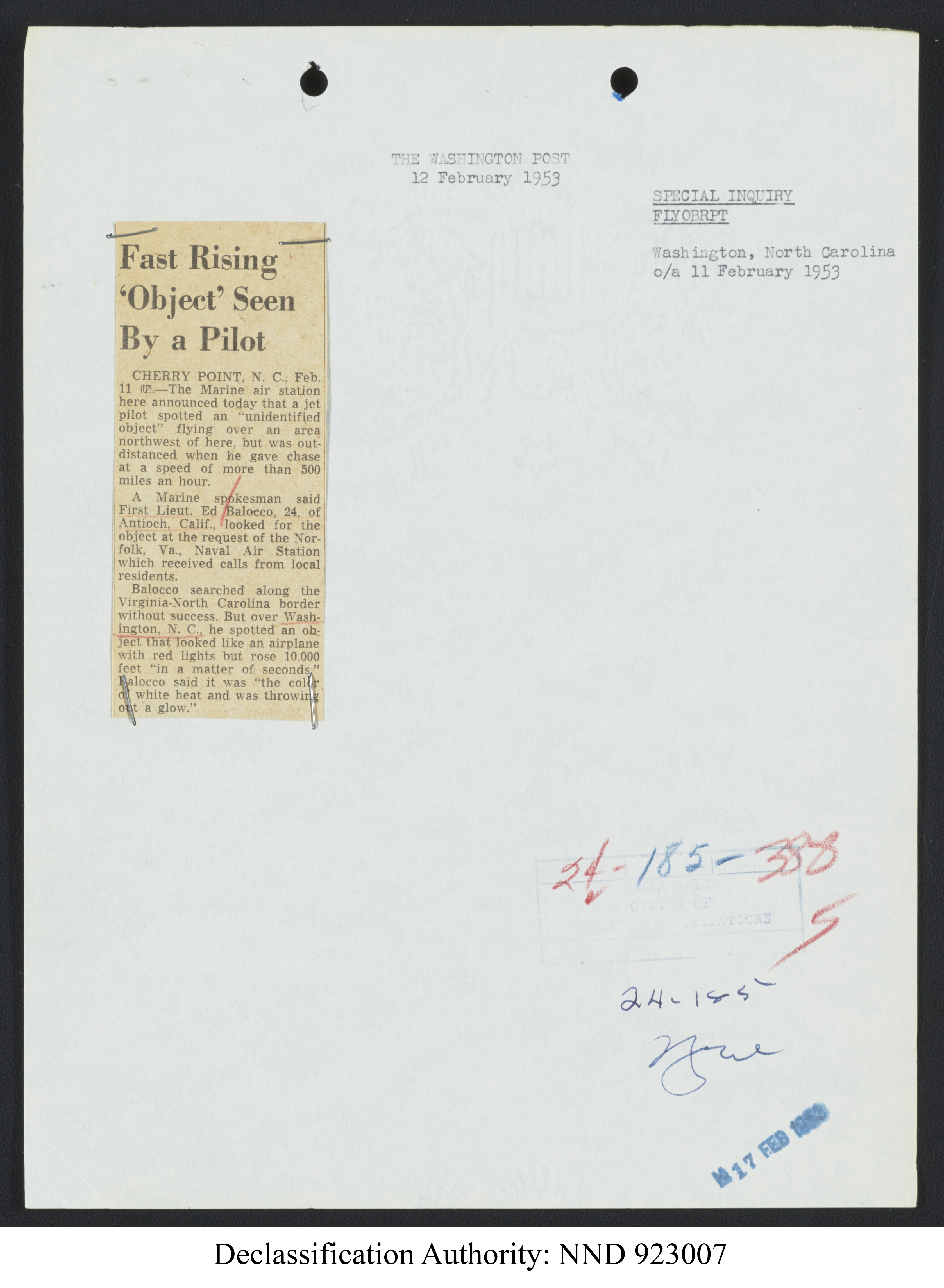 Doctor Edward Condon, University of Colorado Physicist Studying Unidentified Flying Objects