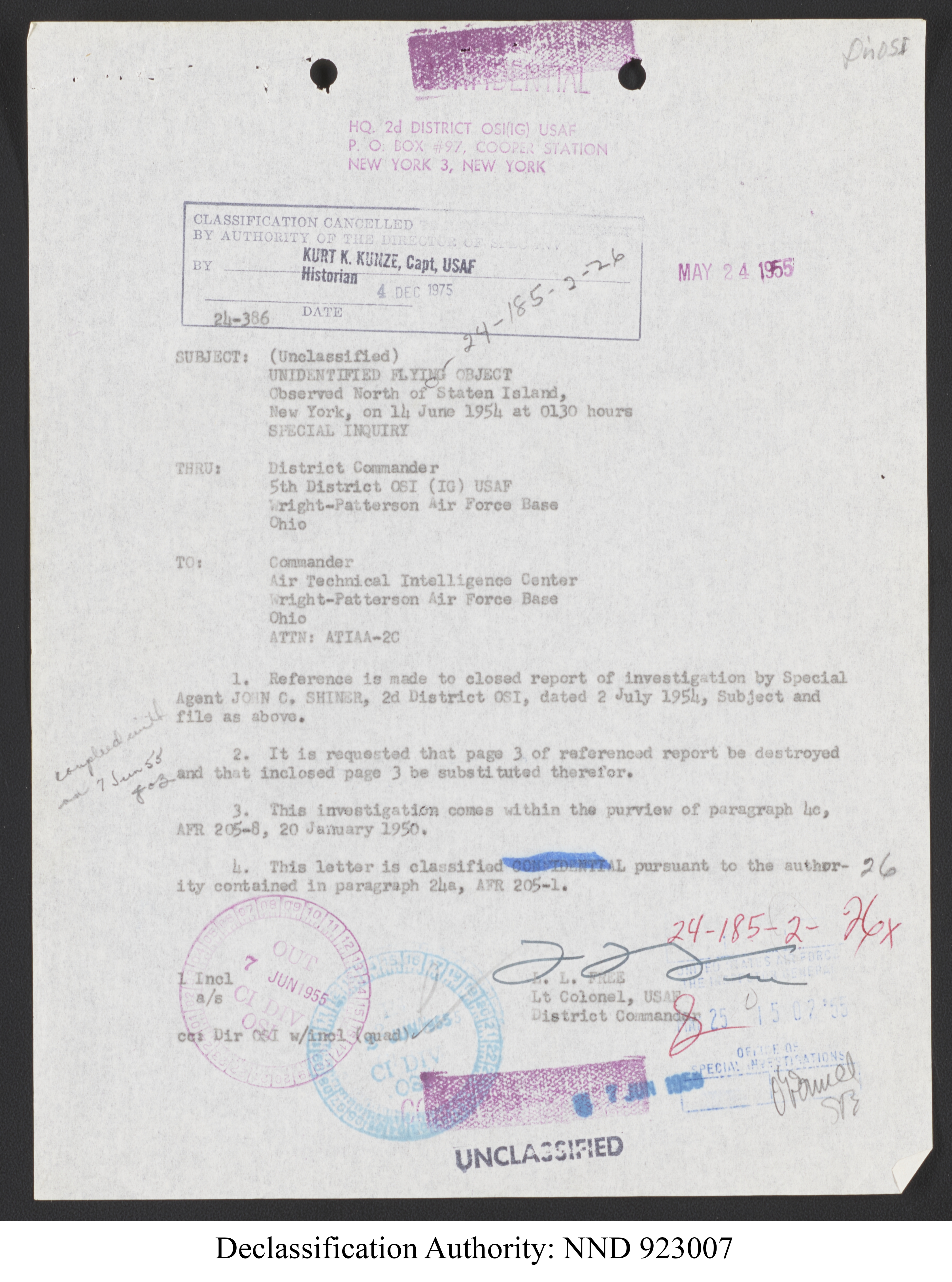 Doctor Edward Condon, University of Colorado Physicist Studying Unidentified Flying Objects