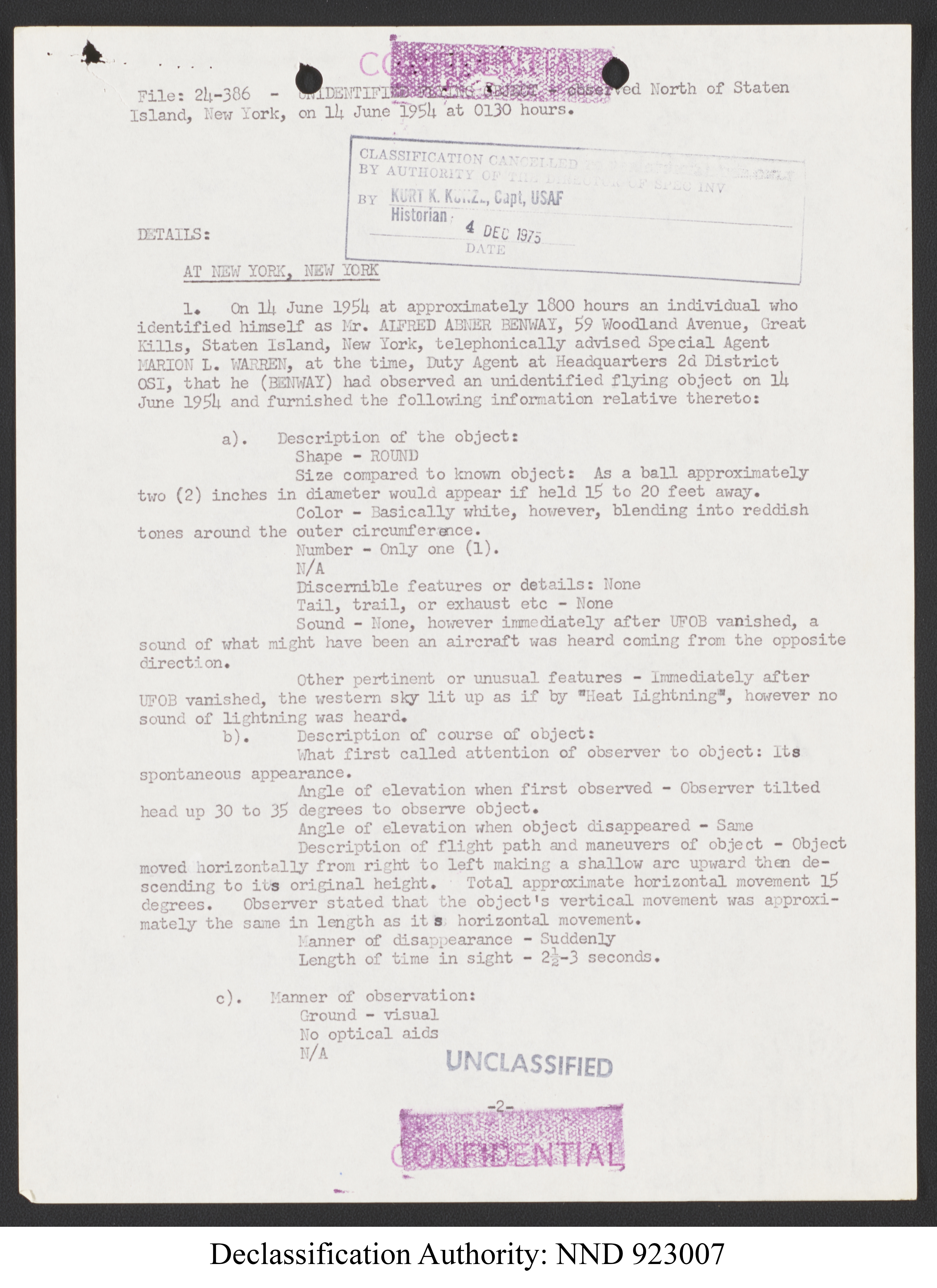 Doctor Edward Condon, University of Colorado Physicist Studying Unidentified Flying Objects