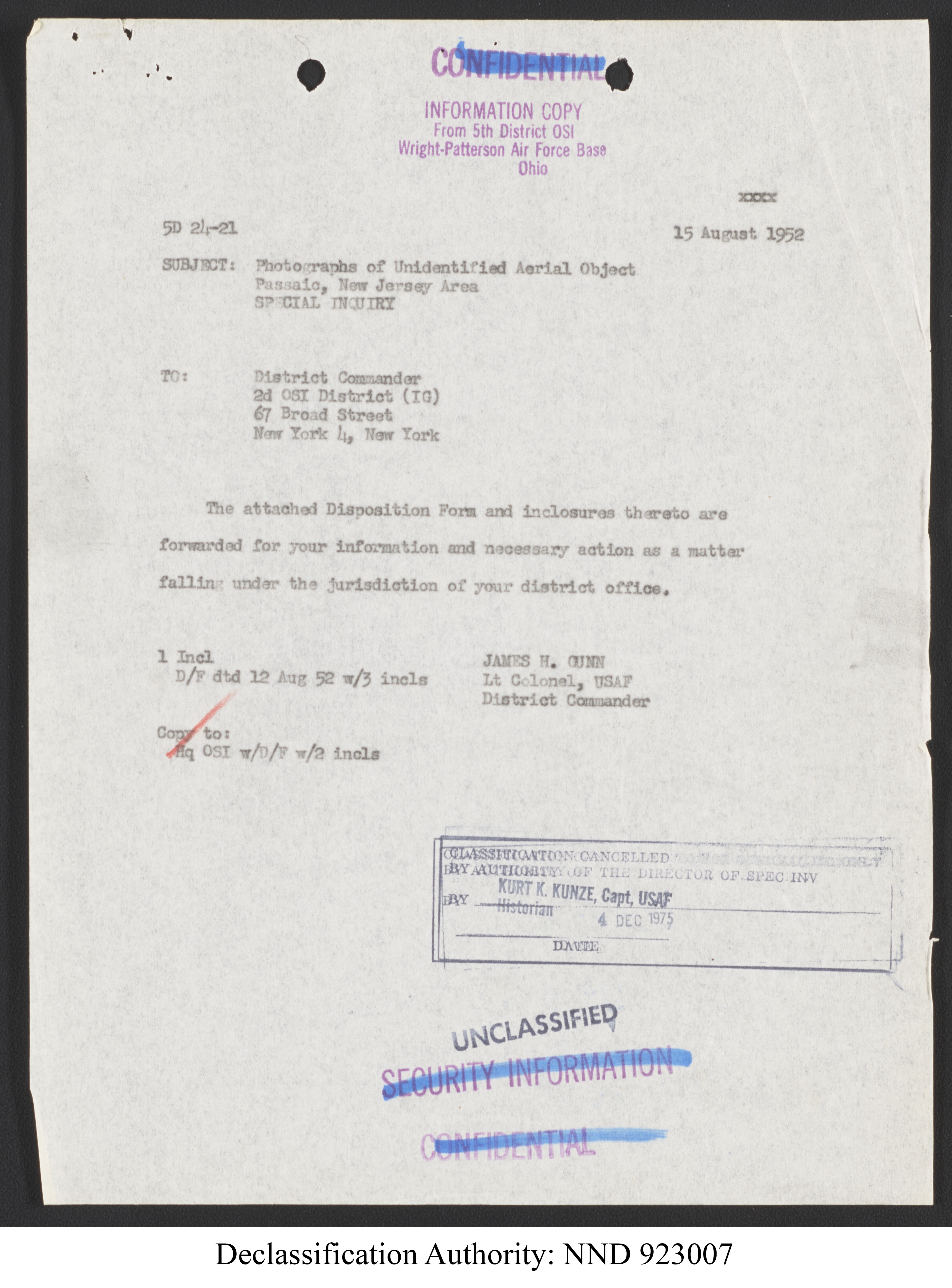 Doctor Edward Condon, University of Colorado Physicist Studying Unidentified Flying Objects