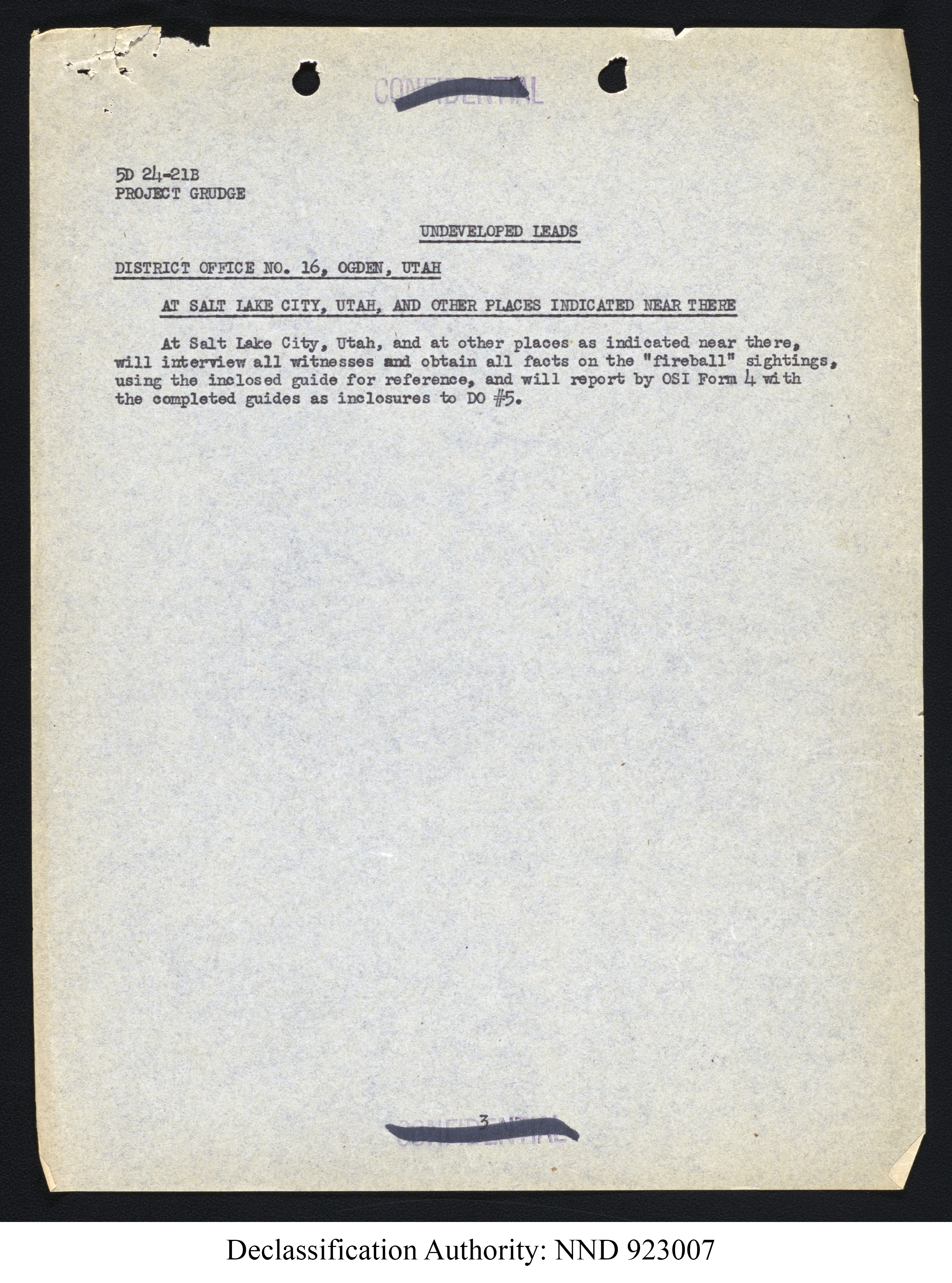 Doctor Edward Condon, University of Colorado Physicist Studying Unidentified Flying Objects