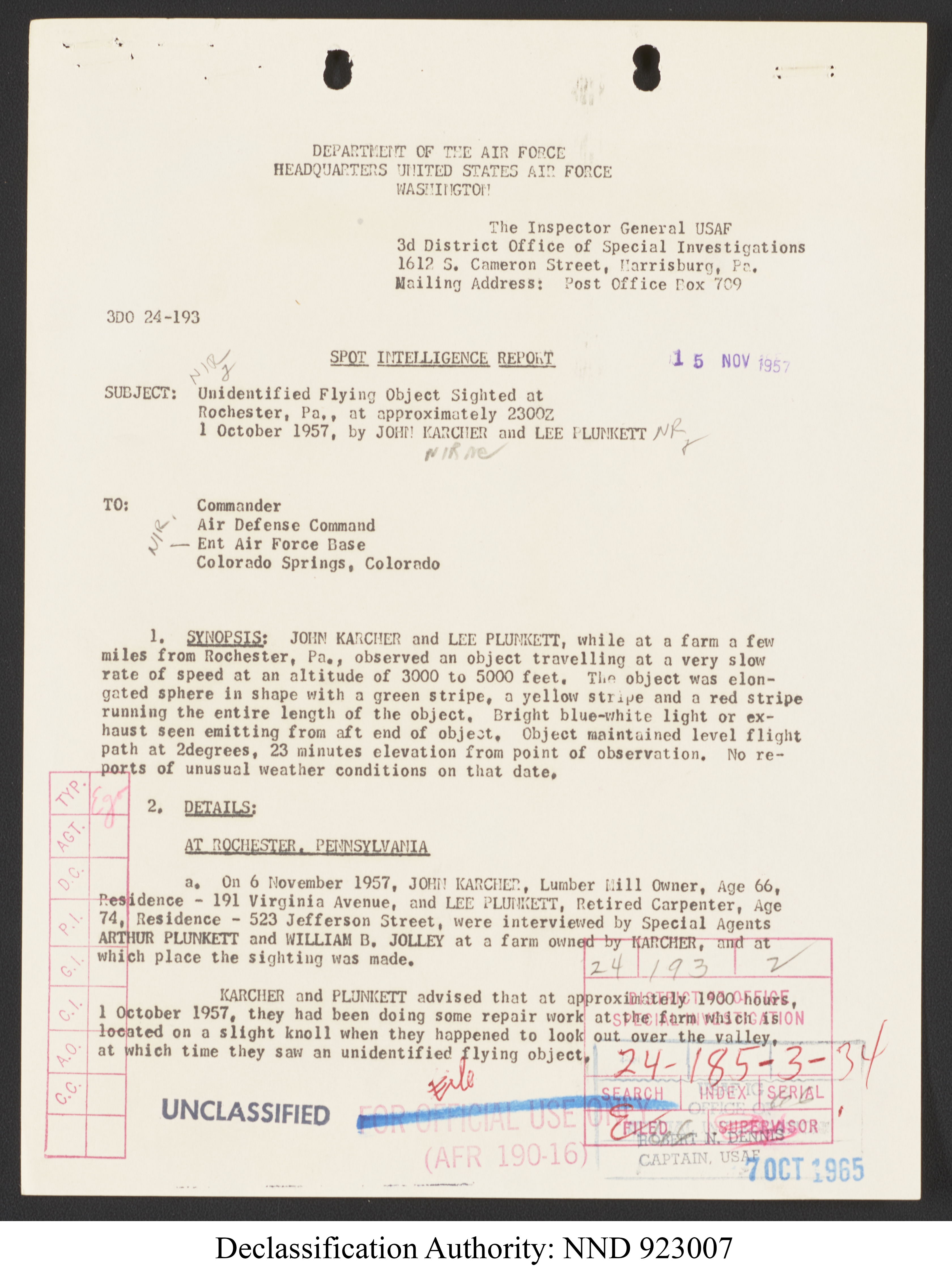 Doctor Edward Condon, University of Colorado Physicist Studying Unidentified Flying Objects