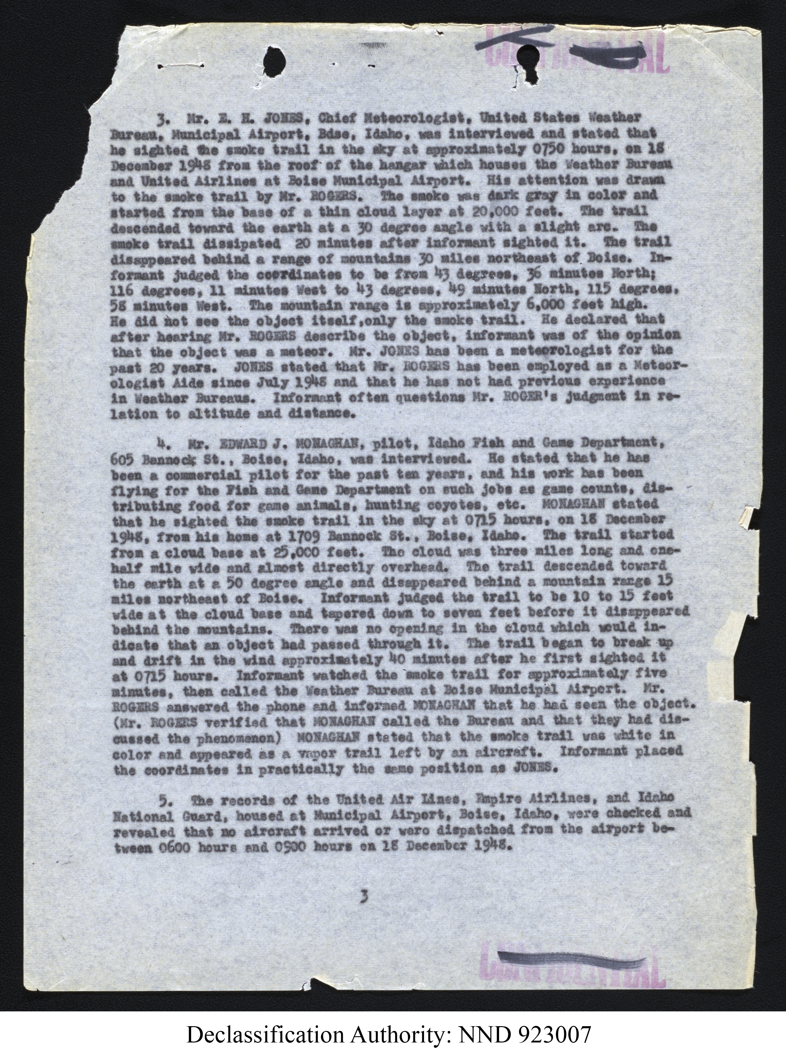 Doctor Edward Condon, University of Colorado Physicist Studying Unidentified Flying Objects