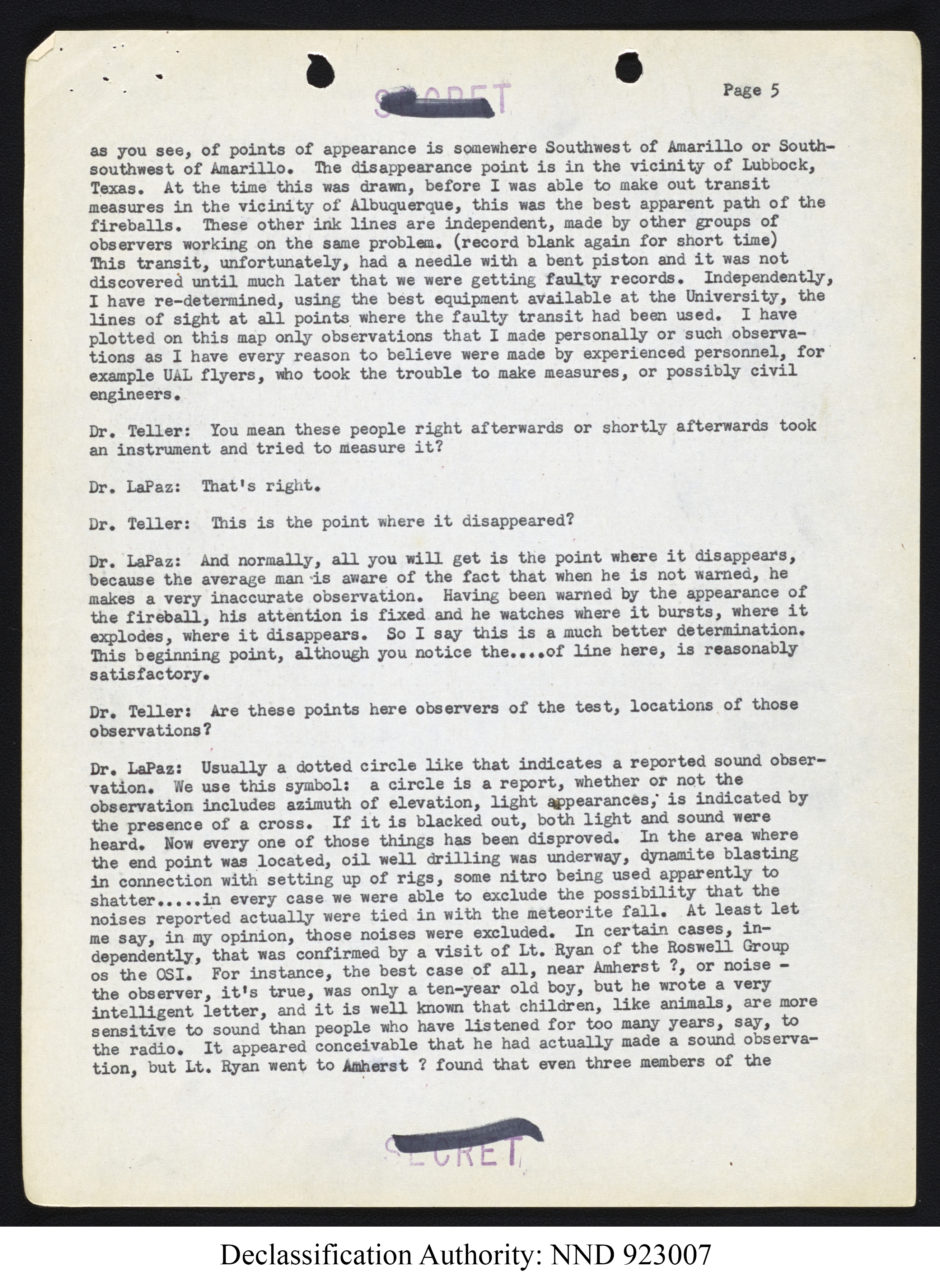 Doctor Edward Condon, University of Colorado Physicist Studying Unidentified Flying Objects