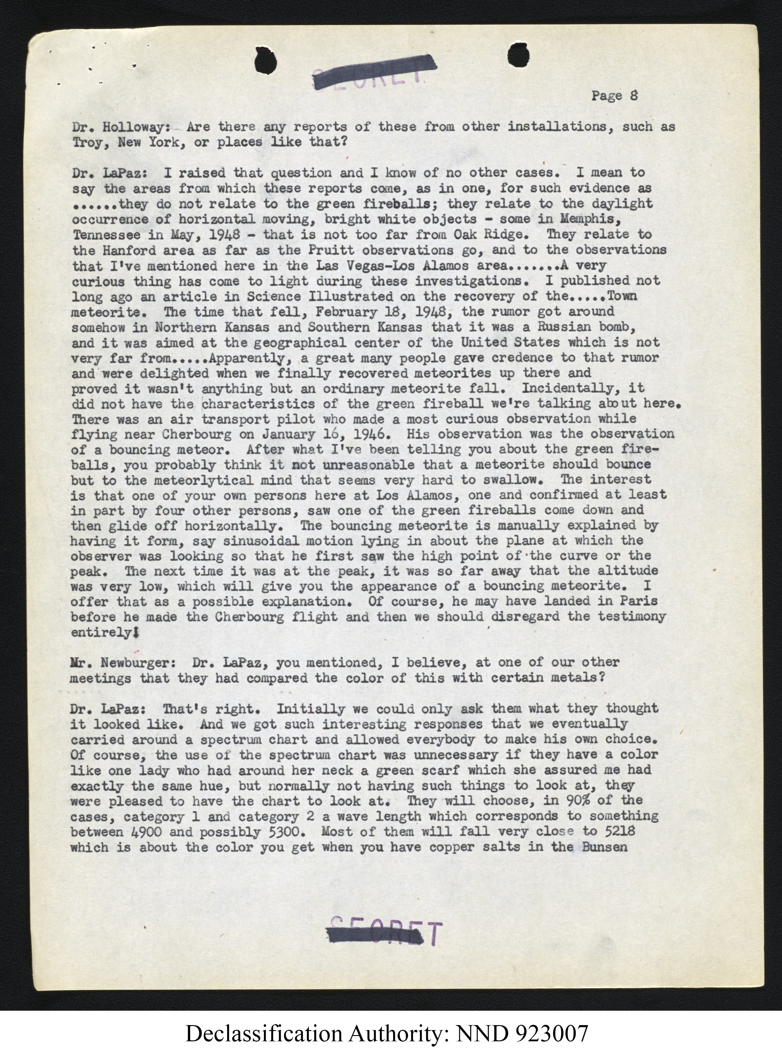 Doctor Edward Condon, University of Colorado Physicist Studying Unidentified Flying Objects