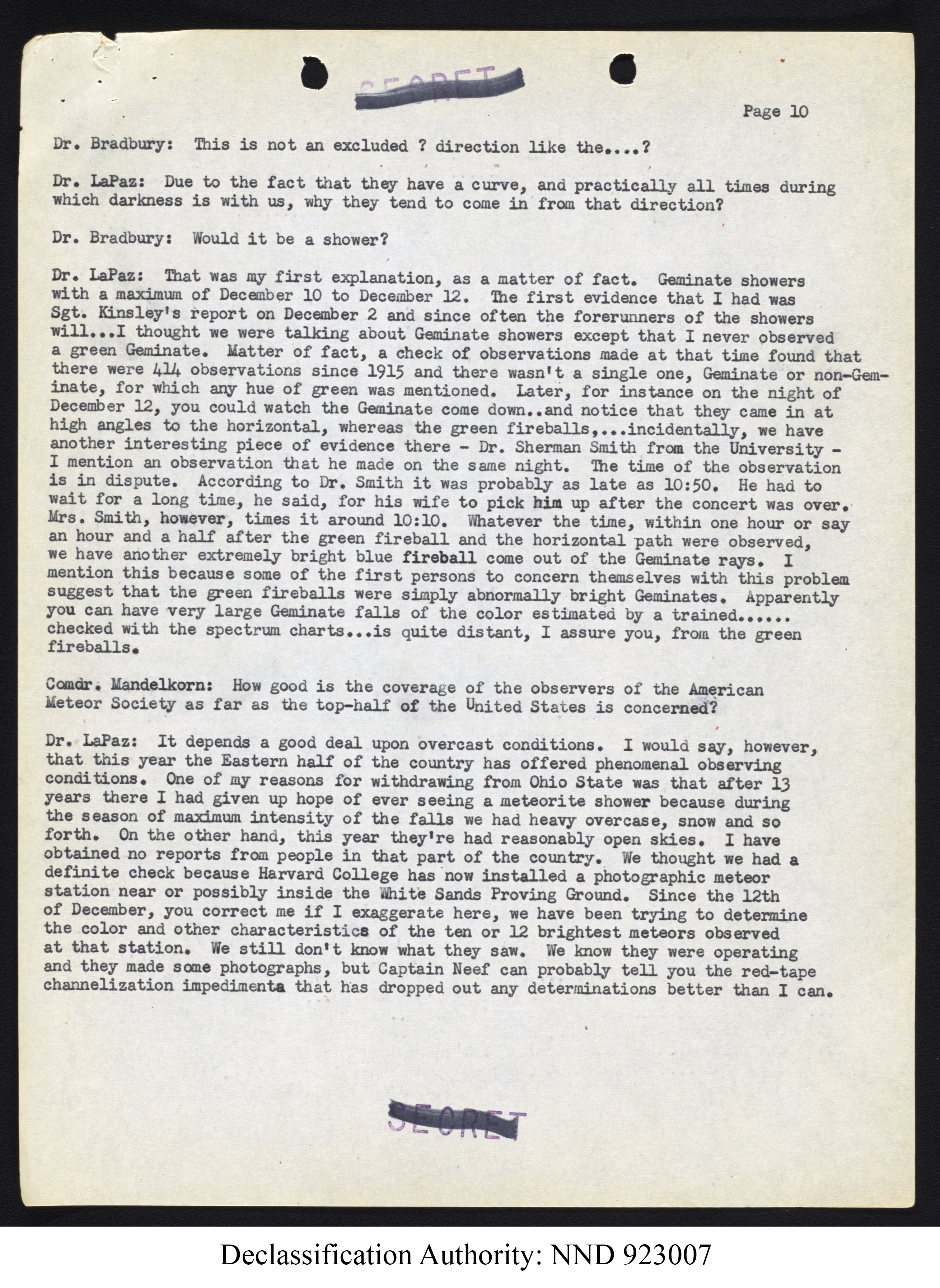 Doctor Edward Condon, University of Colorado Physicist Studying Unidentified Flying Objects