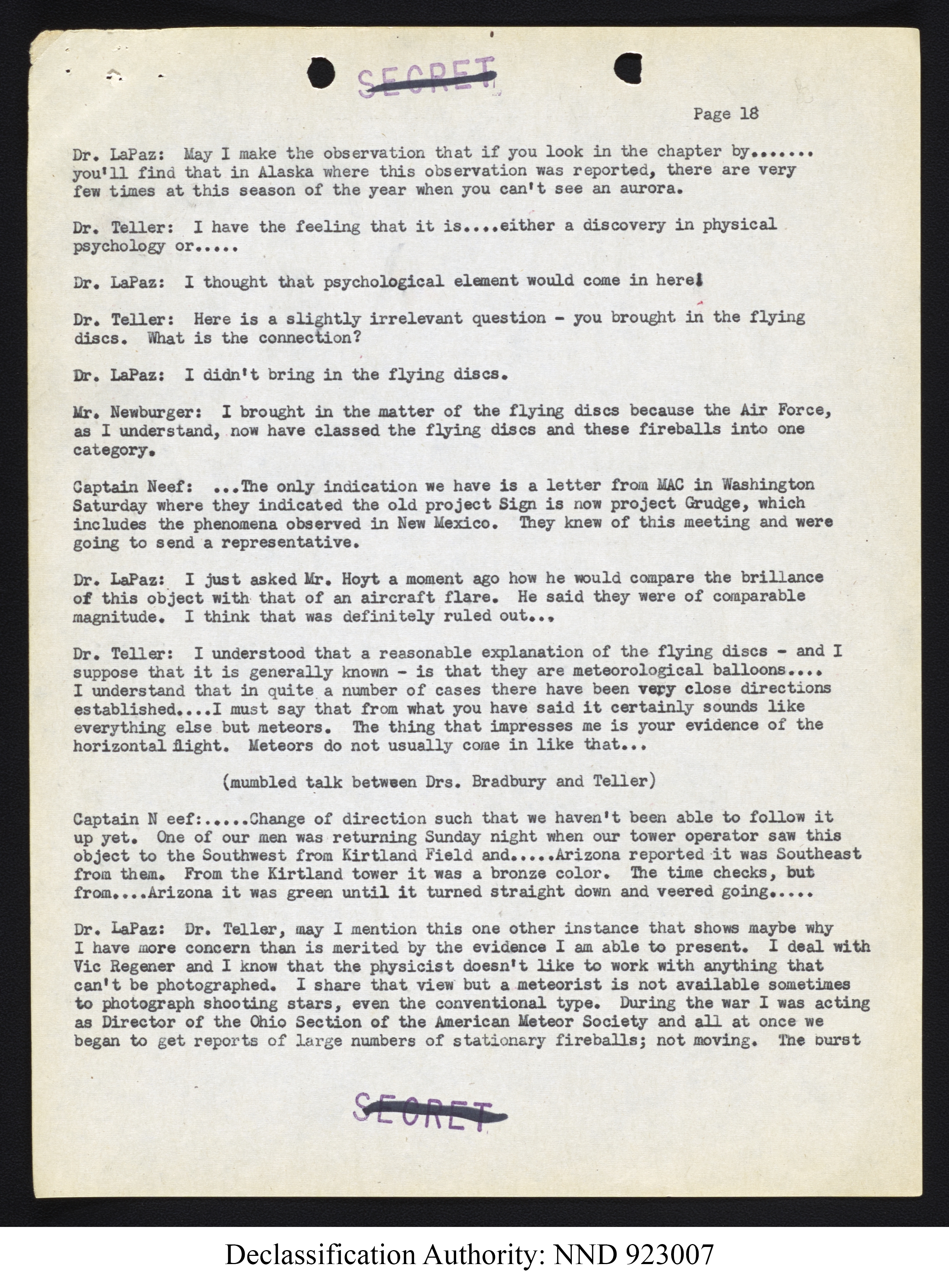 Doctor Edward Condon, University of Colorado Physicist Studying Unidentified Flying Objects