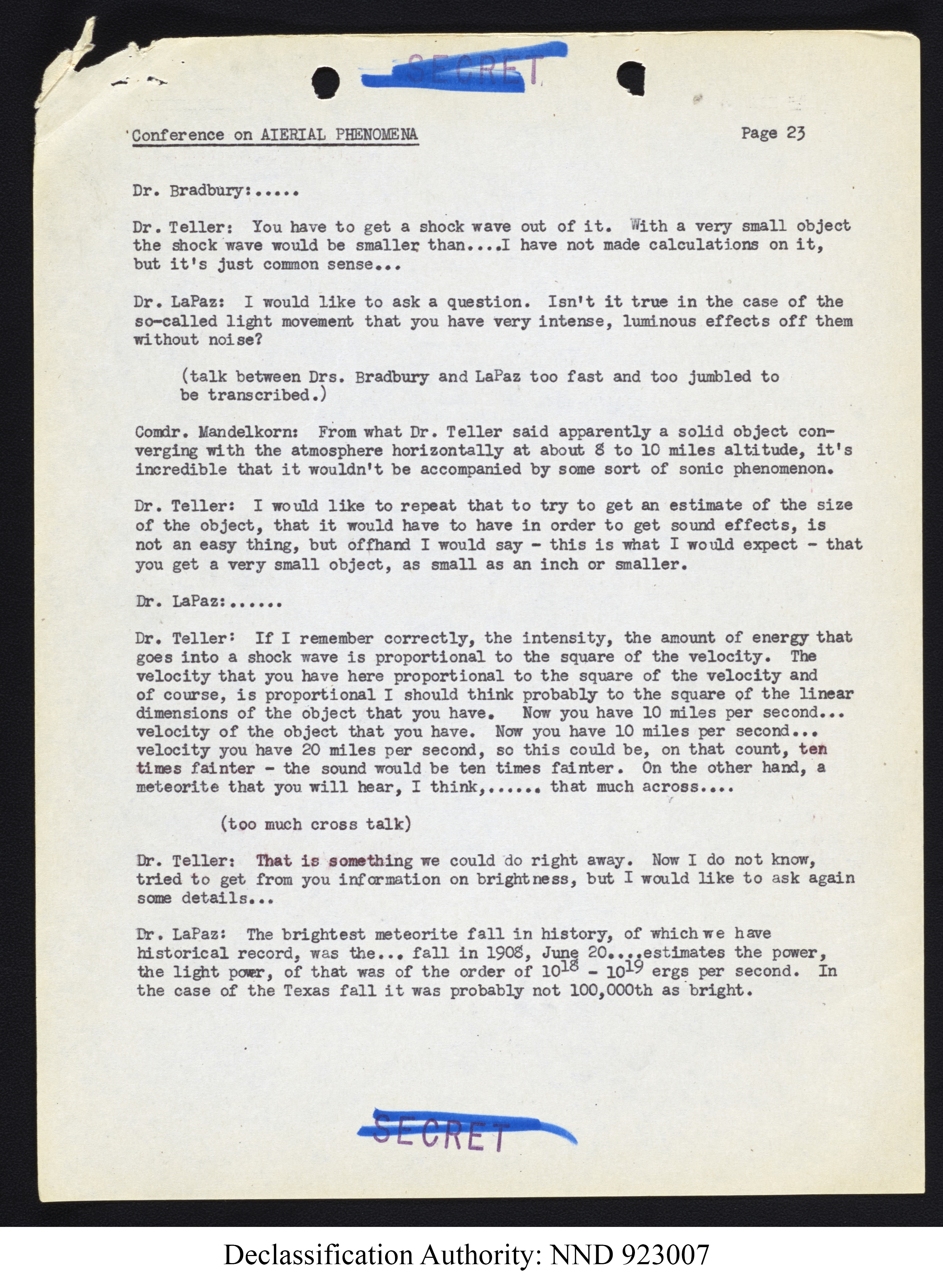 Doctor Edward Condon, University of Colorado Physicist Studying Unidentified Flying Objects