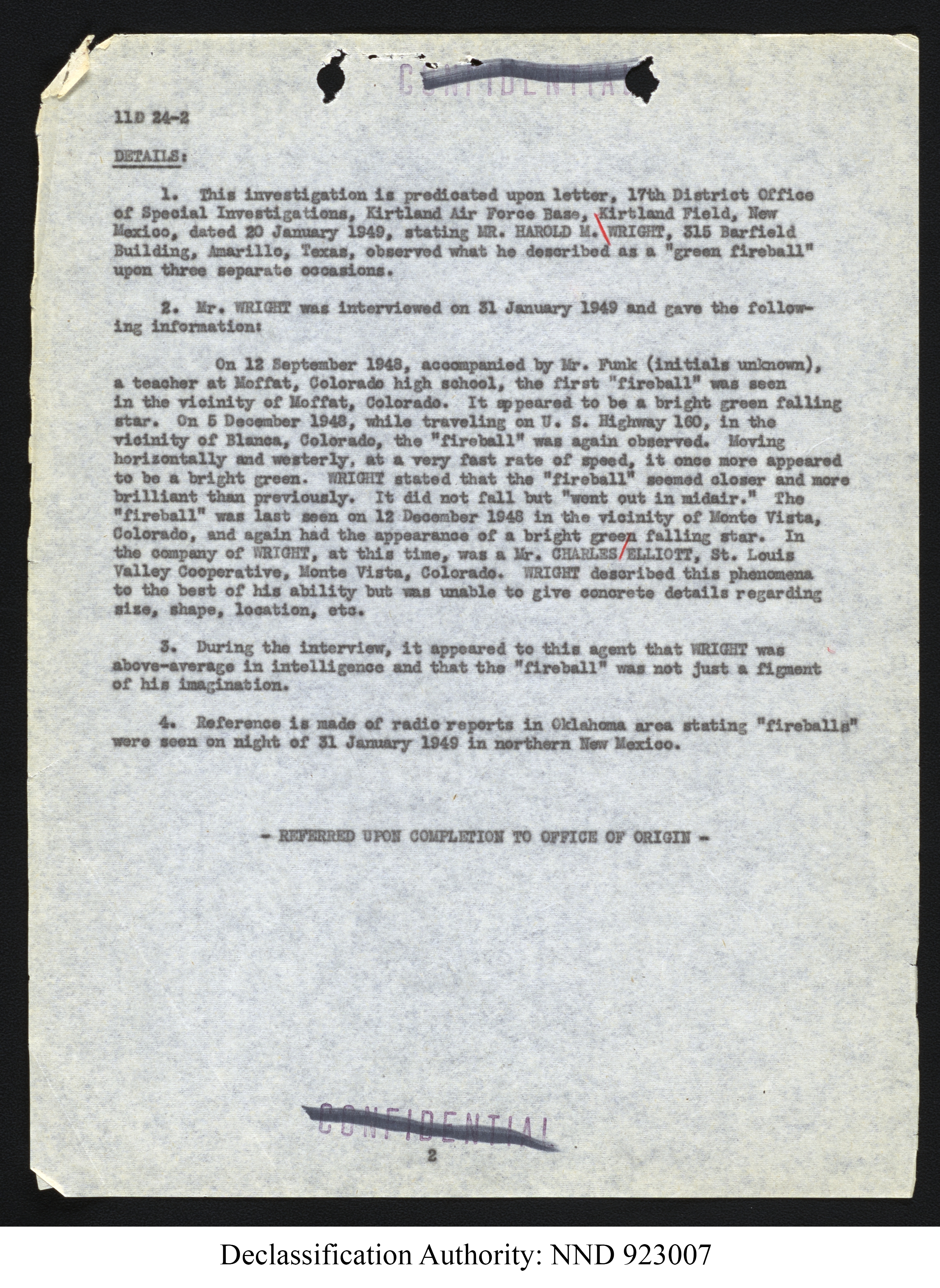 Doctor Edward Condon, University of Colorado Physicist Studying Unidentified Flying Objects