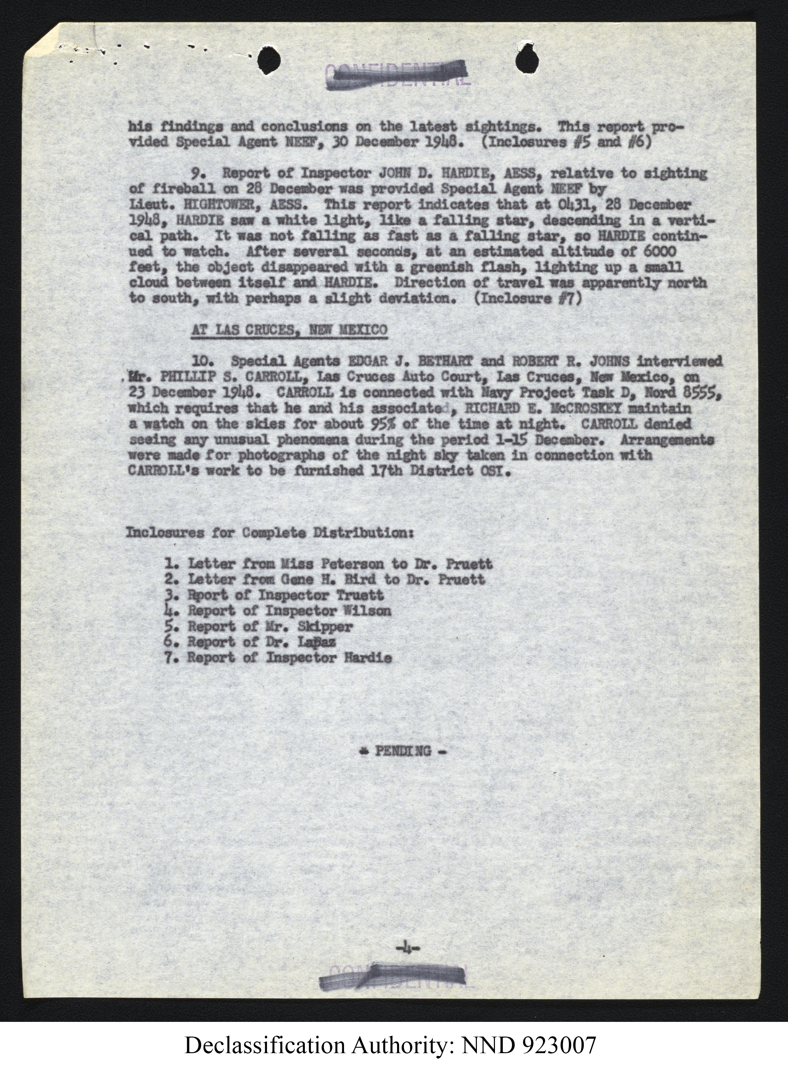 Doctor Edward Condon, University of Colorado Physicist Studying Unidentified Flying Objects